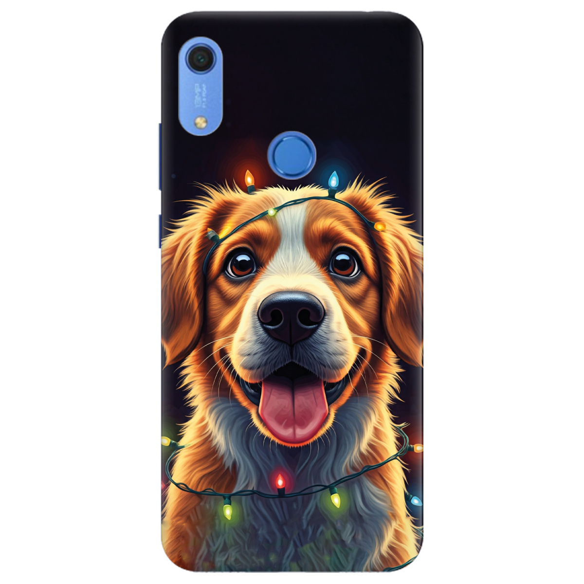 Чехол для Huawei Y6s Festive Pup - фото 1 - Чехлы для телефонов