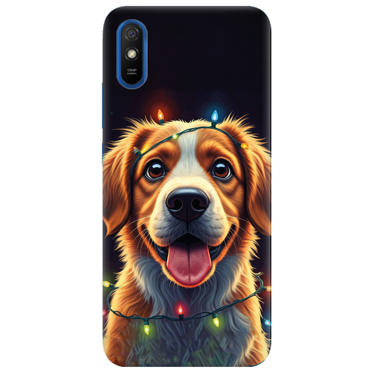 Чохол для Xiaomi Redmi 9A Festive Pup - фото 1 - Чохли для телефонів