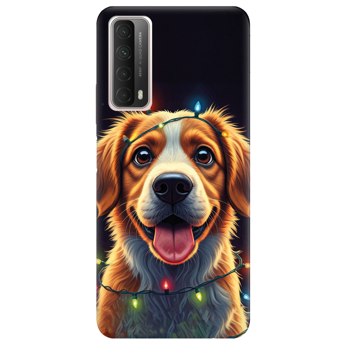 Чохол для Huawei P Smart 2021 Festive Pup - фото 1 Чохол для Huawei P Smart 2021 Festive Pup - фото 1 - Чохли для телефонів