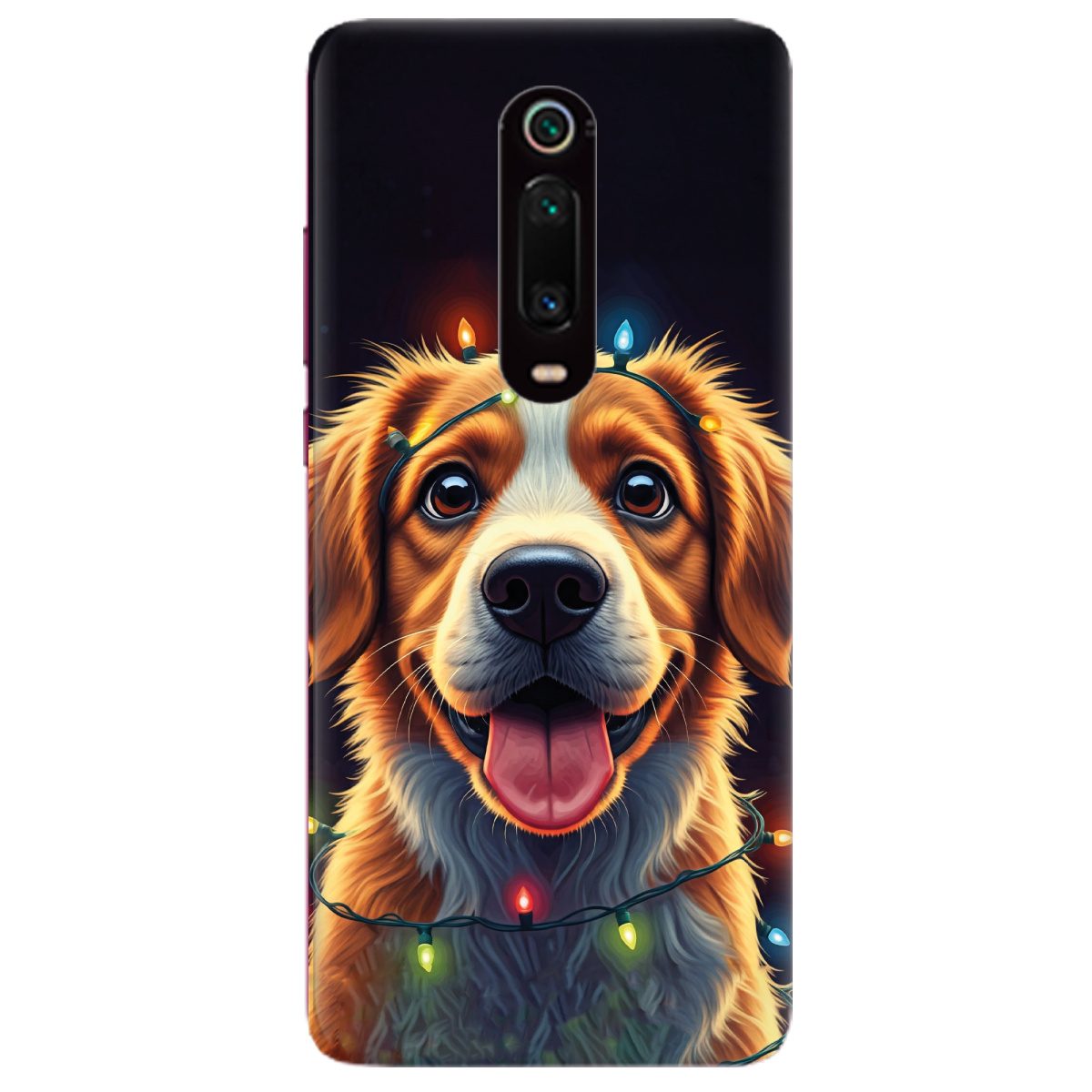Чохол для Xiaomi Mi 9T Festive Pup - фото 1 Чохол для Xiaomi Mi 9T Festive Pup - фото 1 - Чохли для телефонів