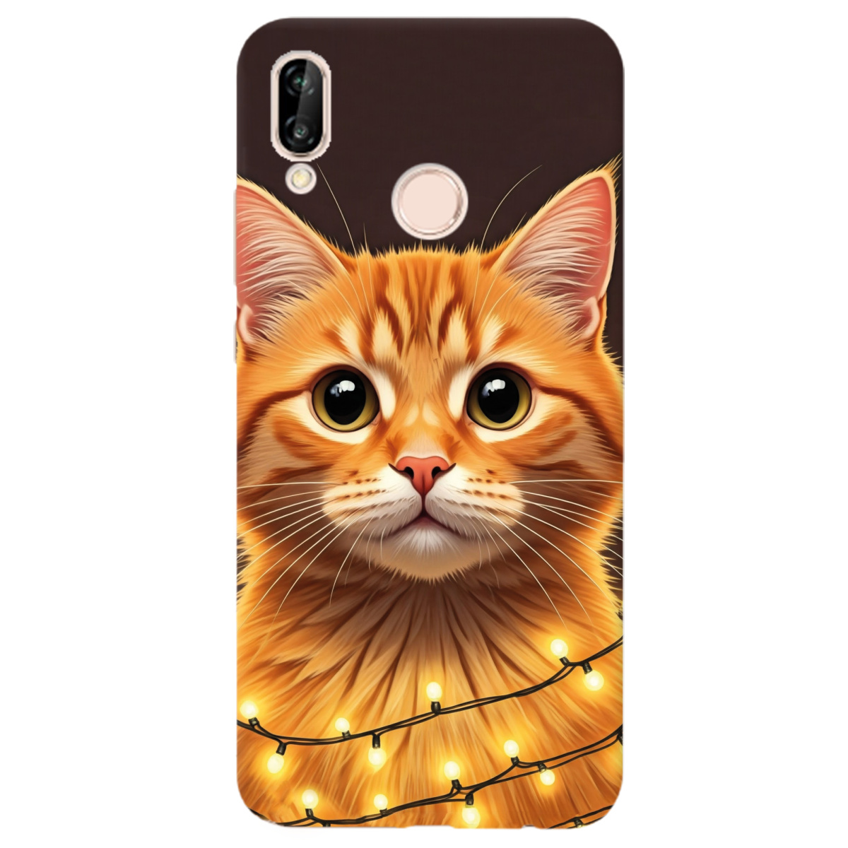 Чохол для Huawei P20 Lite Festive Kitty - фото 1 Чохол для Huawei P20 Lite Festive Kitty - фото 1 - Чохли для телефонів