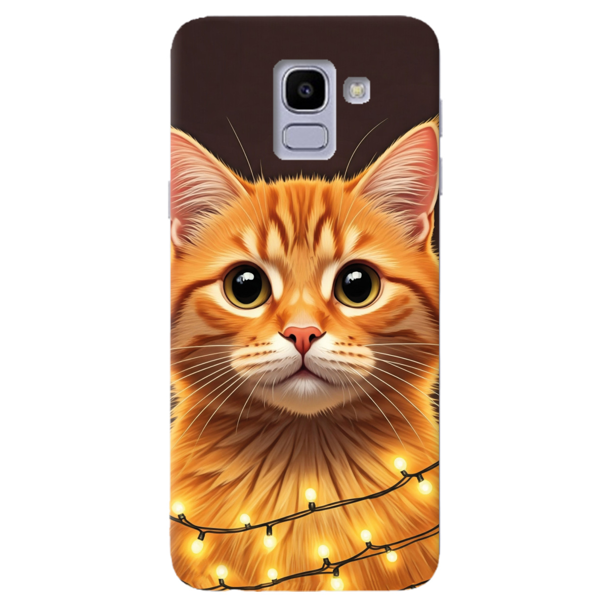 Чехол для Samsung Galaxy J6 2018 Festive Kitty - фото 1 - Чехлы для телефонов