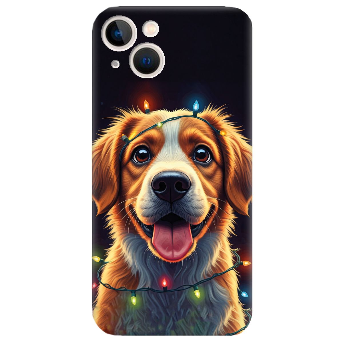 Чехол для Apple iPhone 13 Mini Festive Pup - фото 1 - Чехлы для телефонов