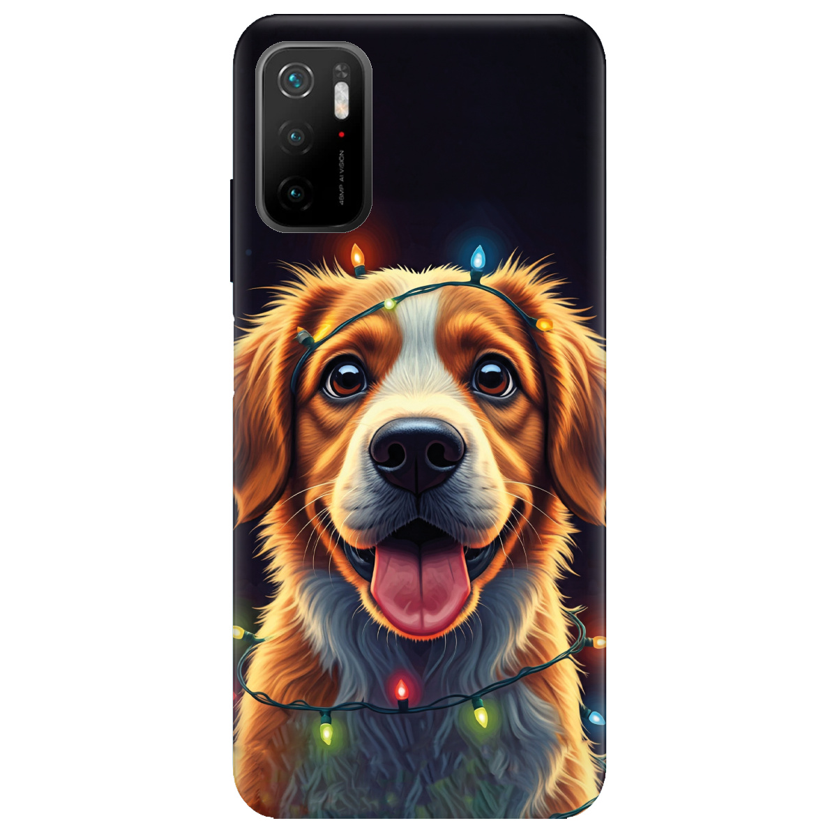 Чохол для Xiaomi Redmi Note 10 5G Festive Pup - фото 1 - Чохли для телефонів