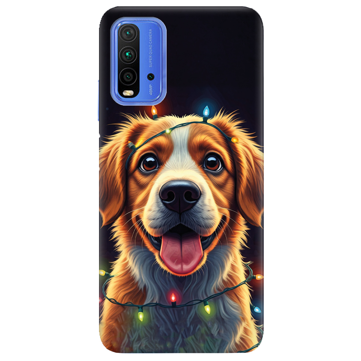 Чохол для Xiaomi Redmi 9T Festive Pup - фото 1 - Чохли для телефонів
