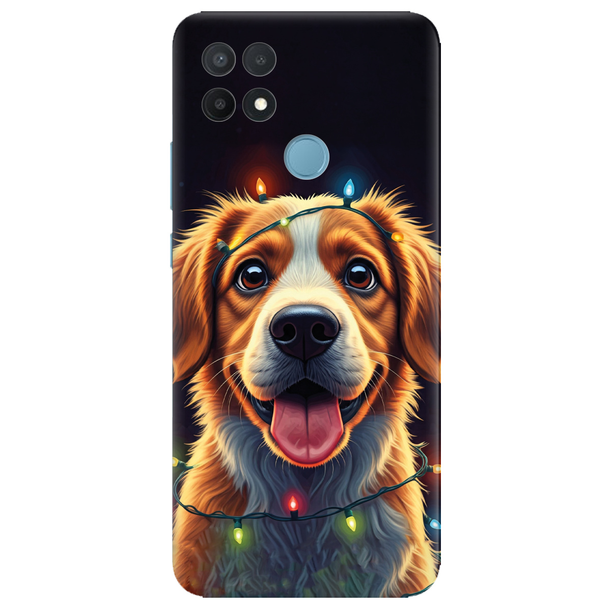 Чехол для Oppo A15s/ A15 Festive Pup - фото 1 Чехол для Oppo A15s/ A15 Festive Pup - фото 1 - Чехлы для телефонов