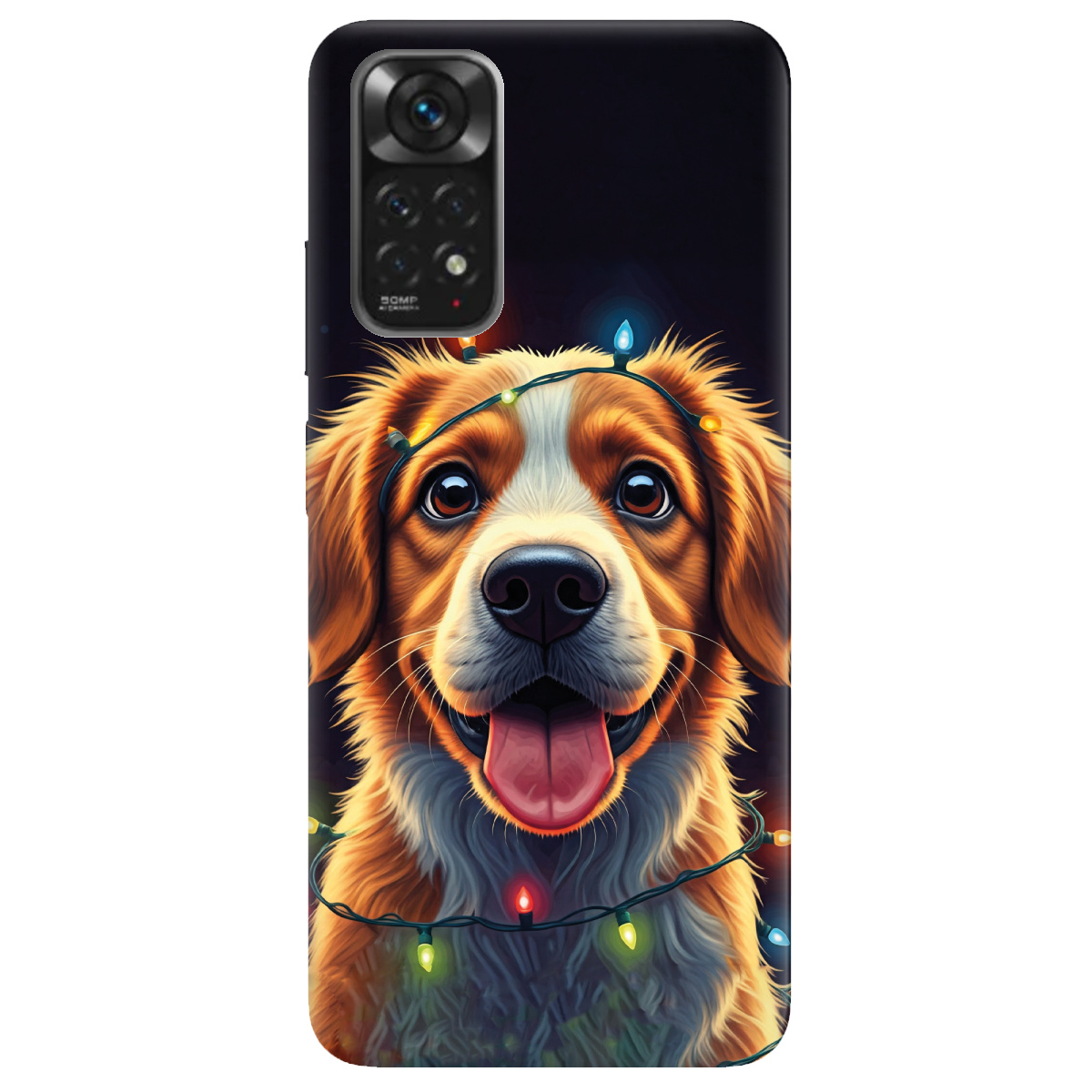 Чехол для Xiaomi Redmi Note 11 Festive Pup - фото 1 - Чехлы для телефонов