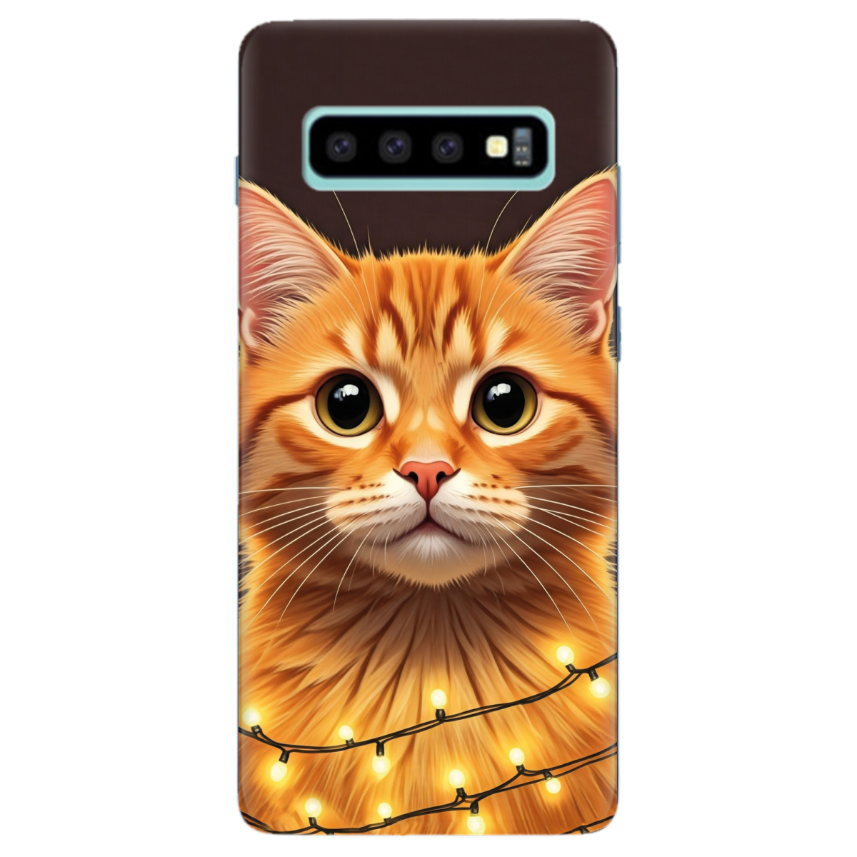 Чохол для Samsung Galaxy S10 Plus Festive Kitty - фото 1 - Чохли для телефонів