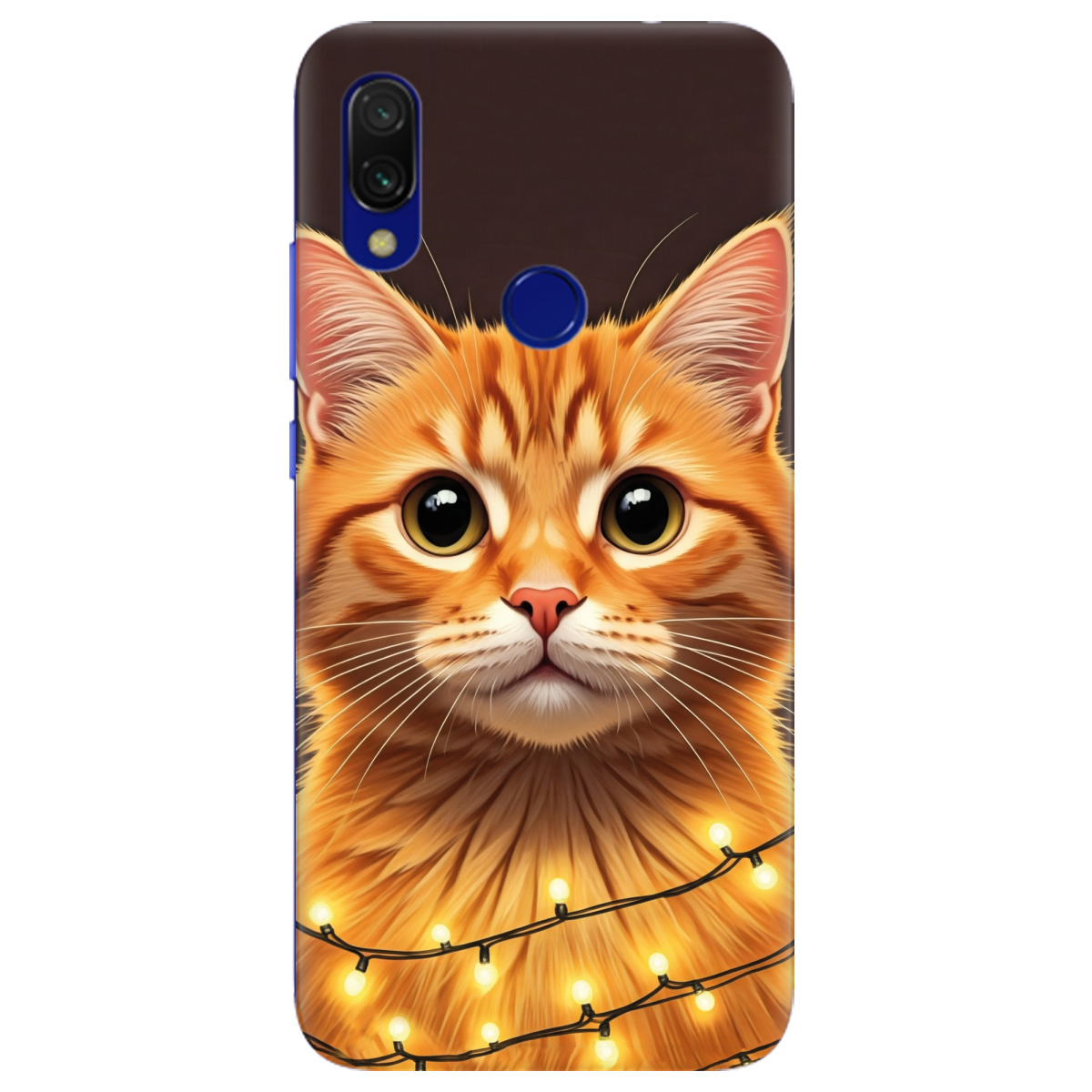 Чехол для Xiaomi Redmi 7 Festive Kitty - фото 1 - Чехлы для телефонов
