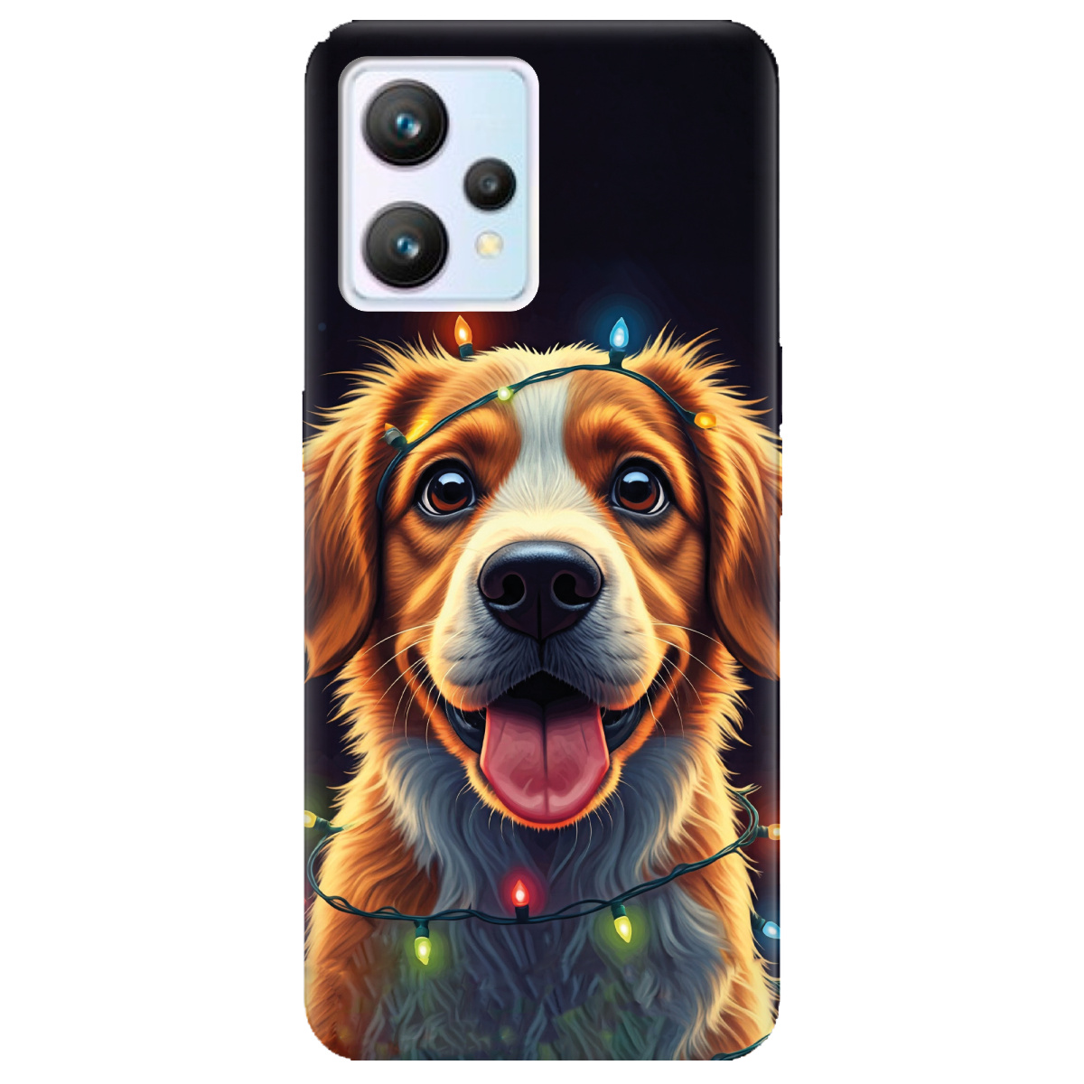 Чехол для Realme 9 Festive Pup - фото 1 - Чехлы для телефонов