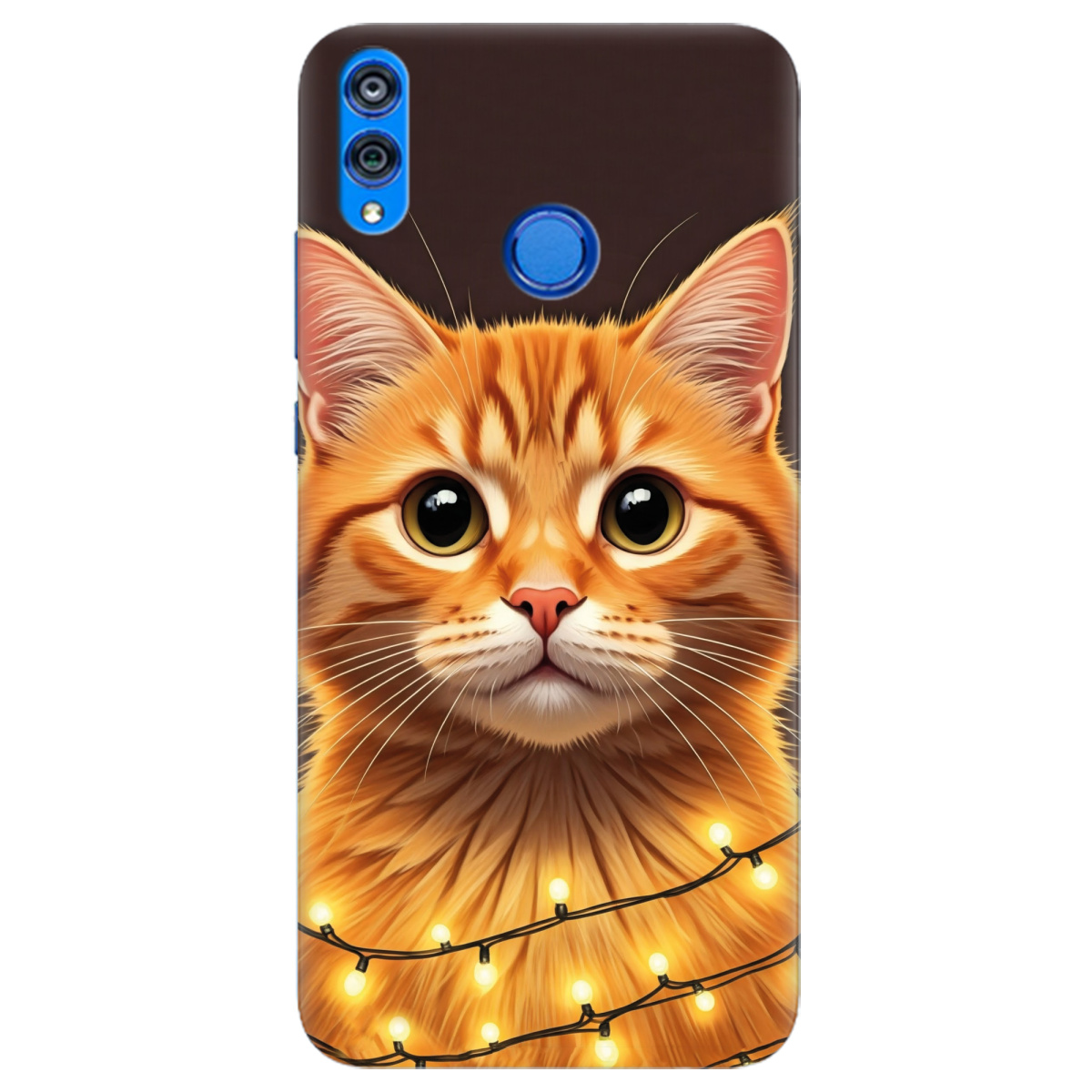 Чохол для Huawei Honor 8x Festive Kitty - фото 1 - Чохли для телефонів