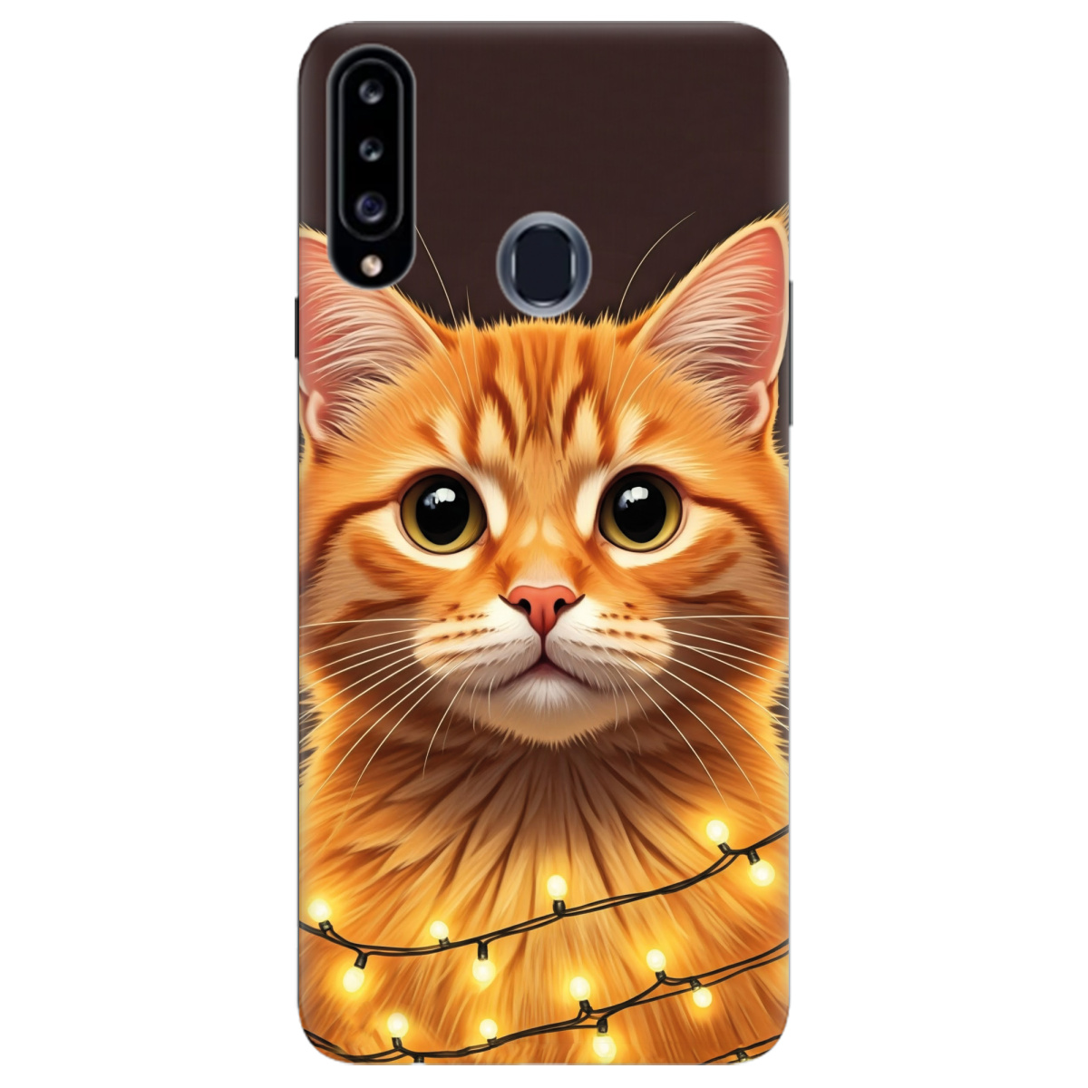 Чехол для Samsung Galaxy A20s Festive Kitty - фото 1 - Чехлы для телефонов