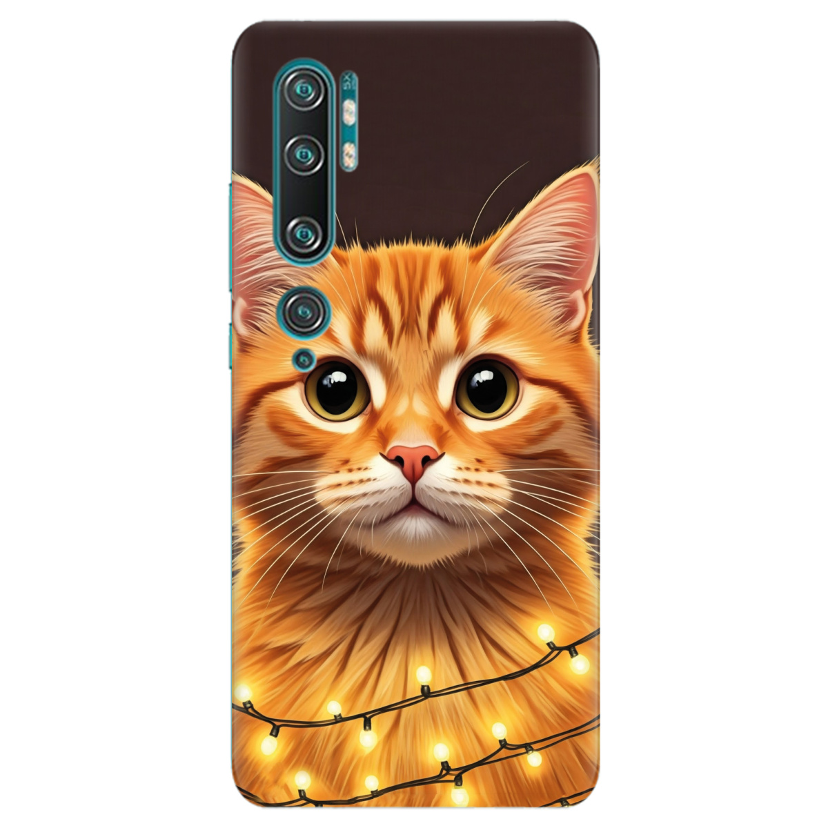 Чохол для Xiaomi Mi Note 10 Festive Kitty - фото 1 - Чохли для телефонів