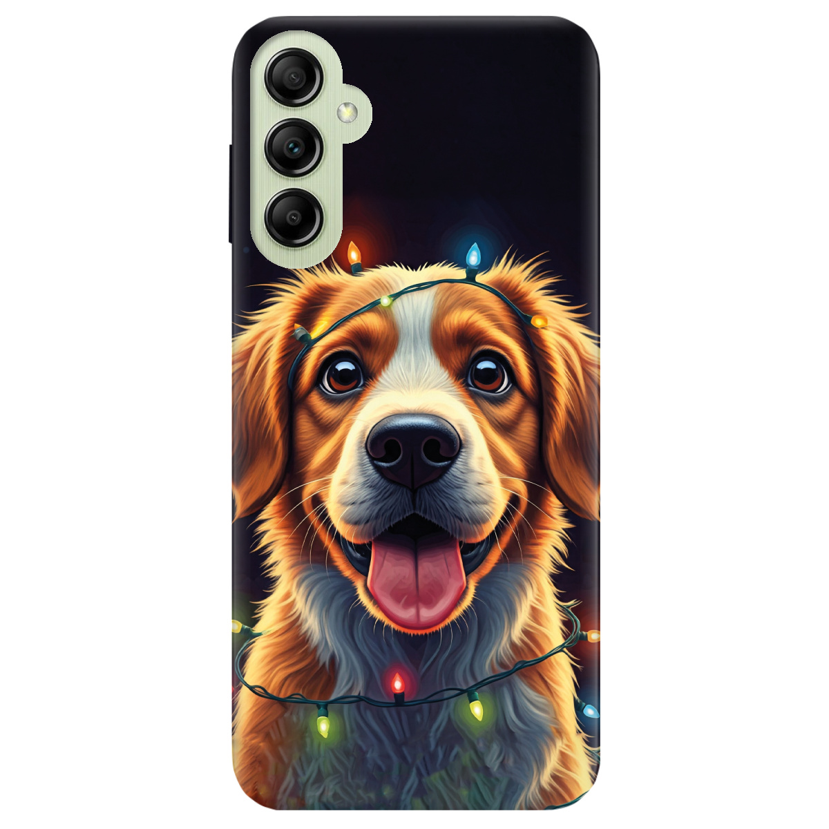 Чехол для Samsung Galaxy A14 Festive Pup - фото 1 - Чехлы для телефонов