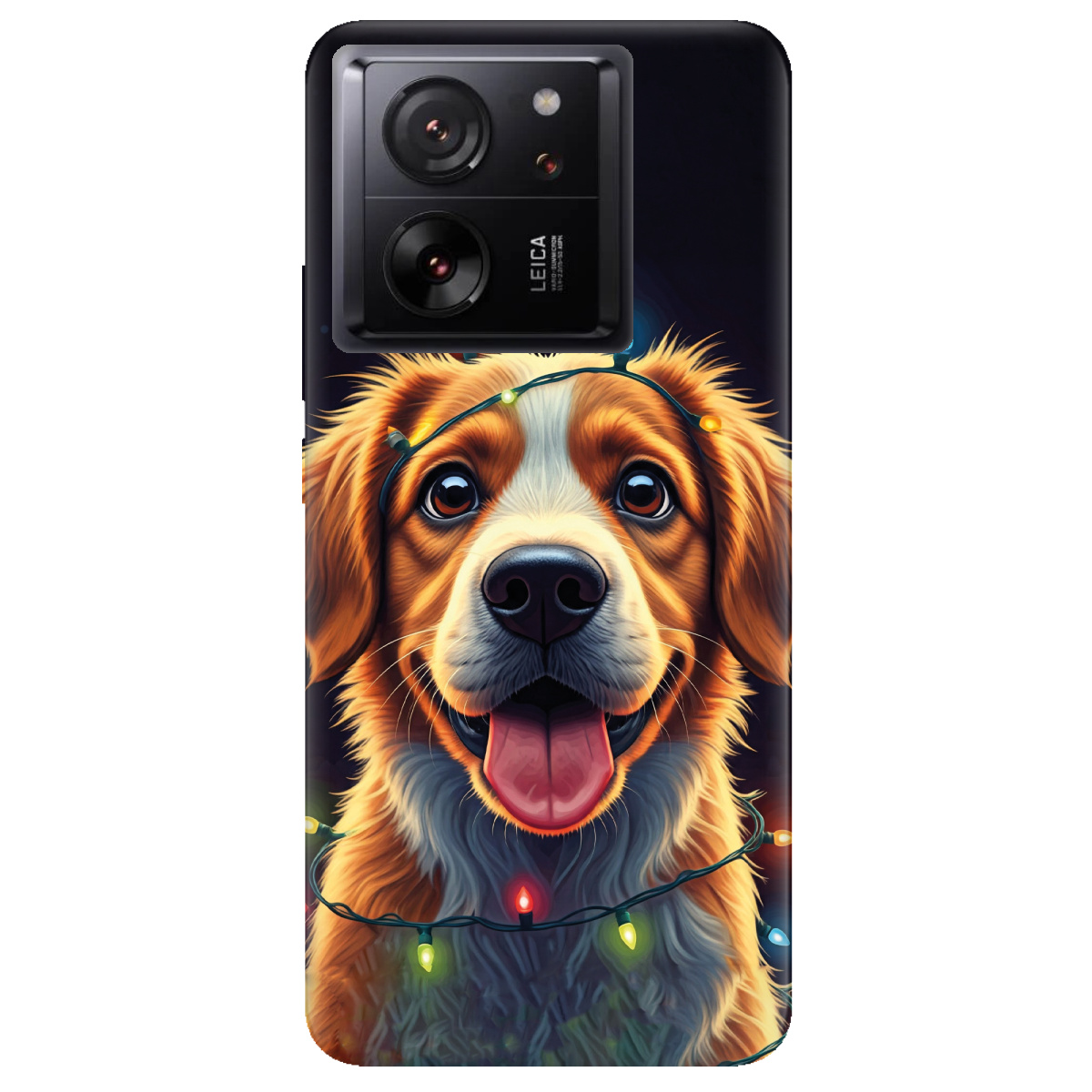 Чохол для Xiaomi 13T Festive Pup - фото 1 Чохол для Xiaomi 13T Festive Pup - фото 1 - Чохли для телефонів