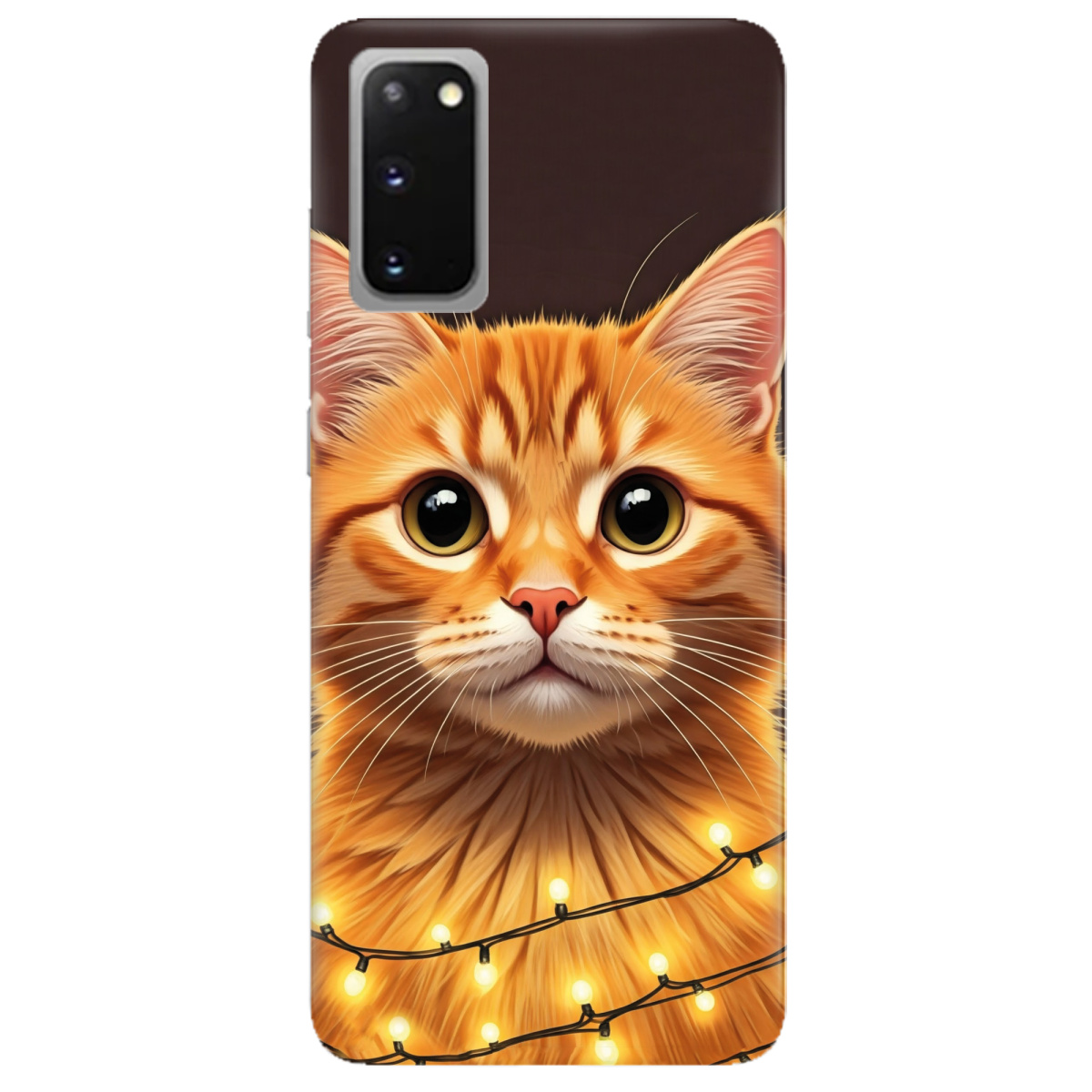 Чохол для Samsung Galaxy S20 Festive Kitty - фото 1 - Чохли для телефонів