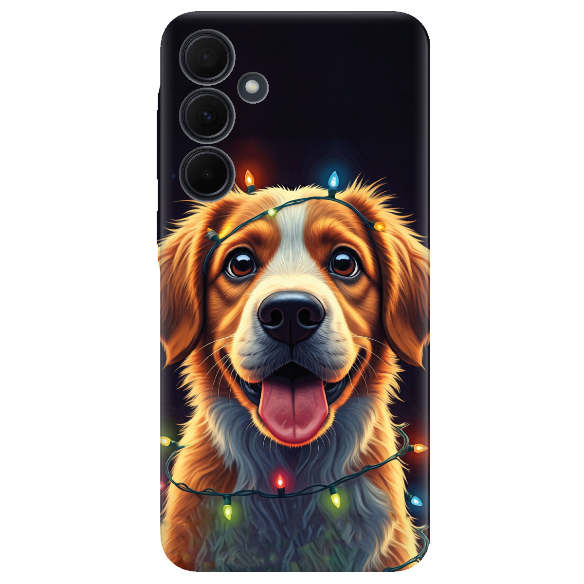 Чохол для Samsung Galaxy A35 Festive Pup - фото 1 - Чохли для телефонів