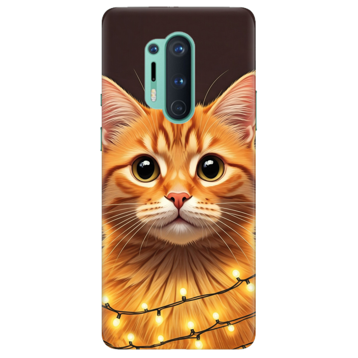 Чехол для OnePlus 8 Pro Festive Kitty - фото 1 - Чехлы для телефонов