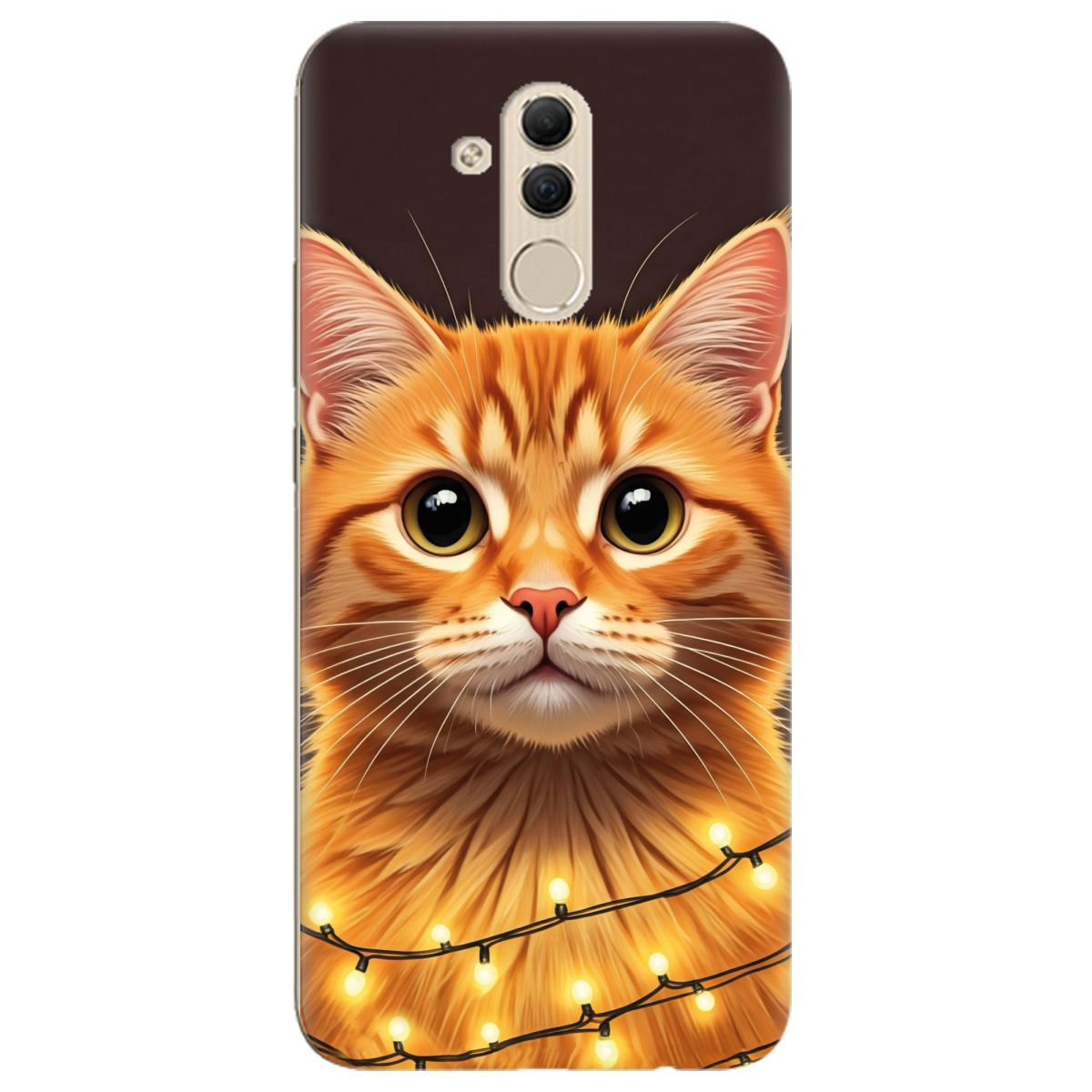 Чехол для Huawei Mate 20 Lite Festive Kitty - фото 1 - Чехлы для телефонов