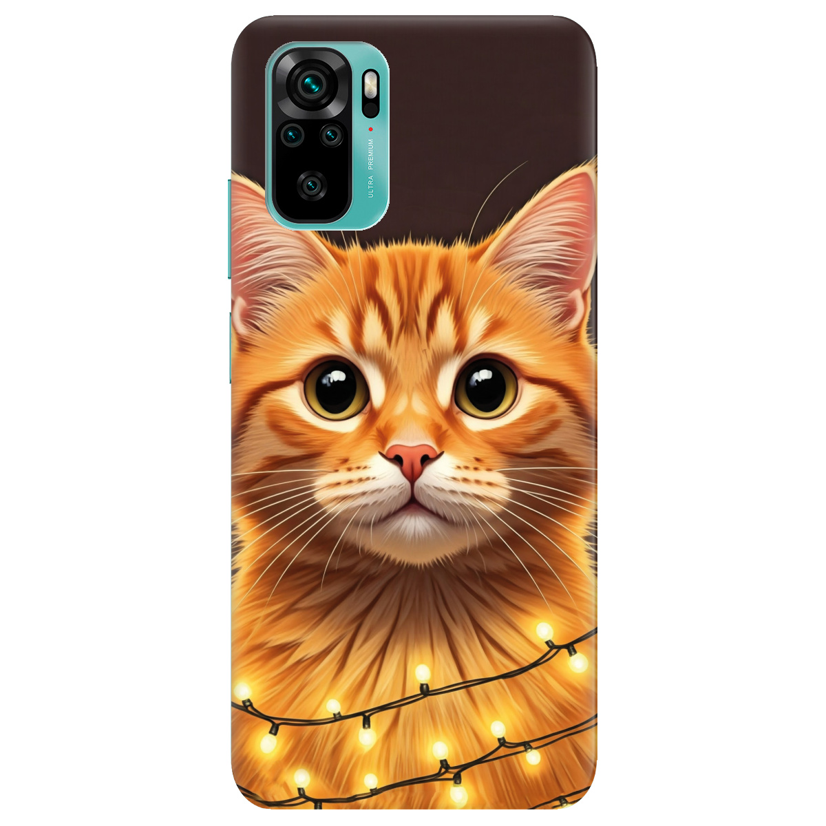 Чехол для Xiaomi Redmi Note 10s Festive Kitty - фото 1 - Чехлы для телефонов