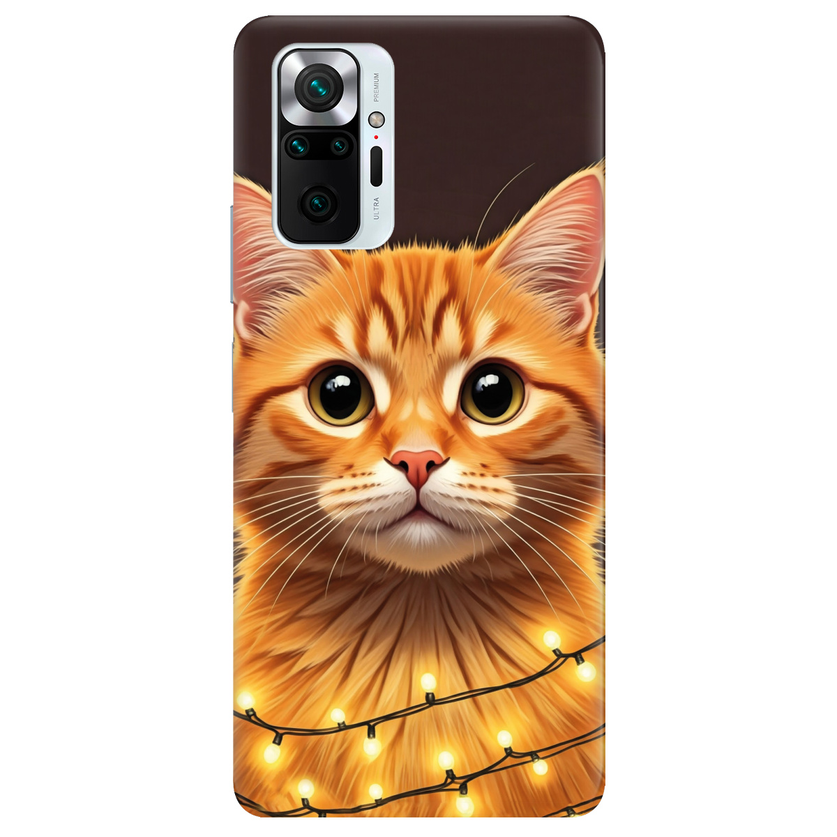 Чехол для Xiaomi Redmi Note 10 Pro Festive Kitty - фото 1 - Чехлы для телефонов