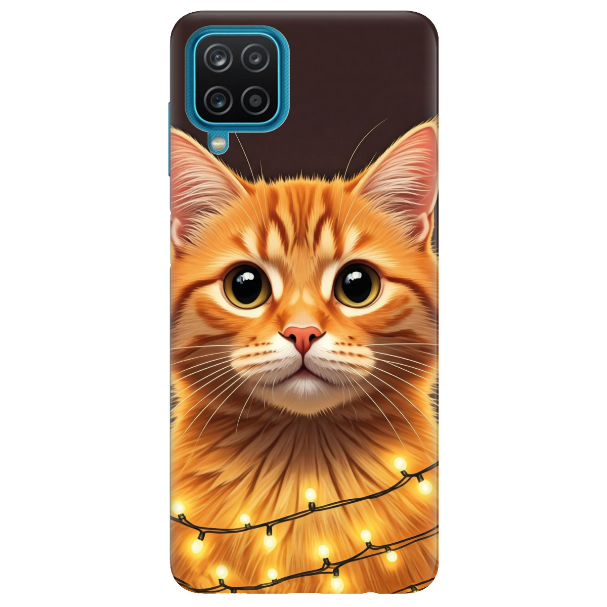 Чохол для Samsung Galaxy A12 4G Festive Kitty - фото 1 - Чохли для телефонів