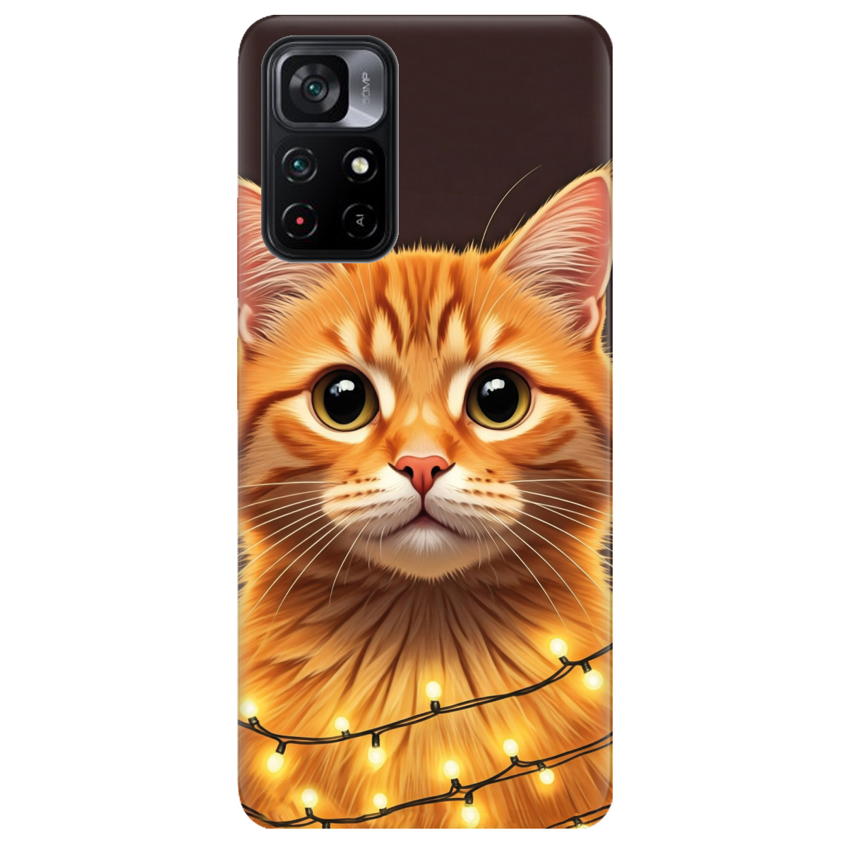 Чехол для Xiaomi Poco M4 Pro 5G Festive Kitty - фото 1 - Чехлы для телефонов