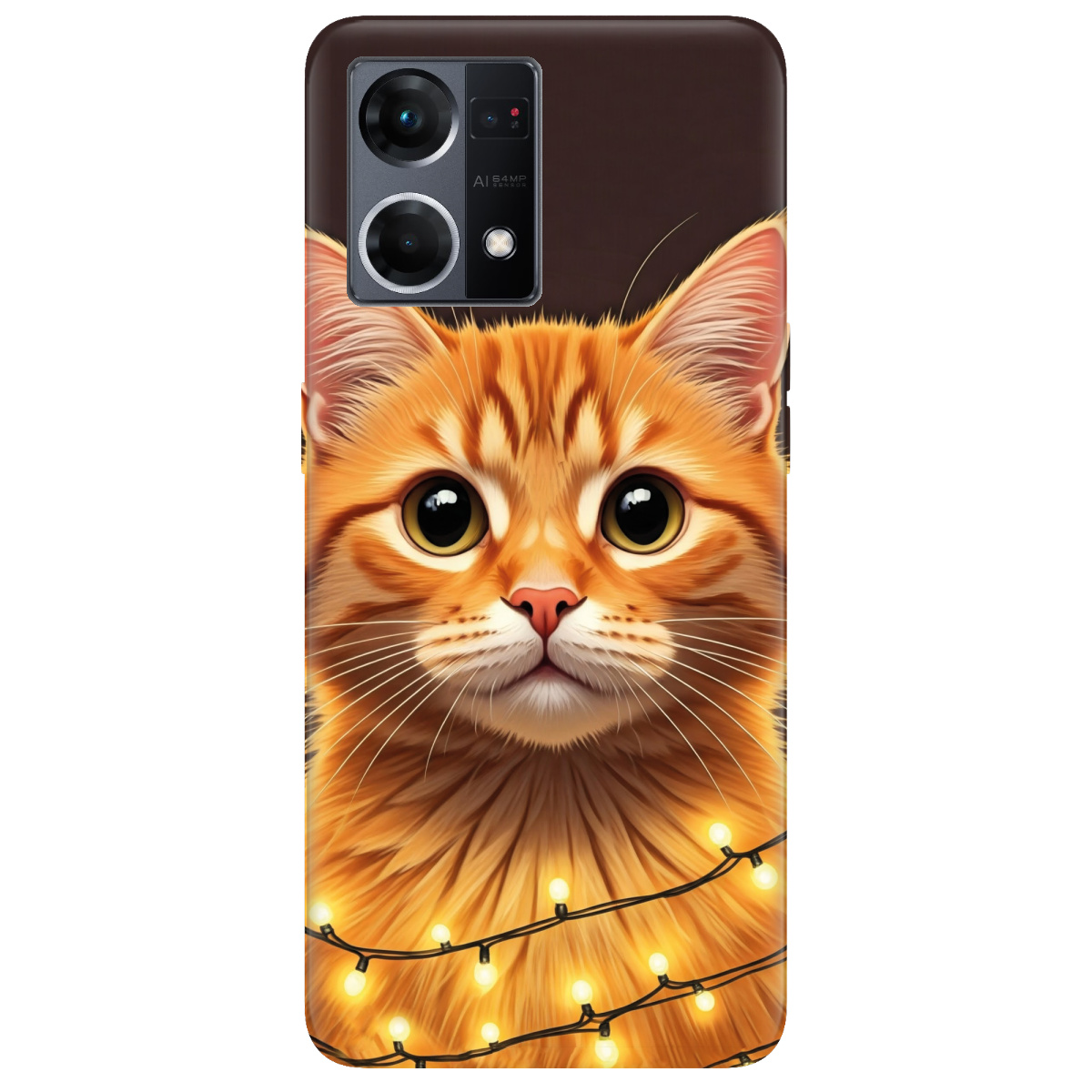 Чохол для Oppo Reno  7 4G Festive Kitty - фото 1 - Чохли для телефонів