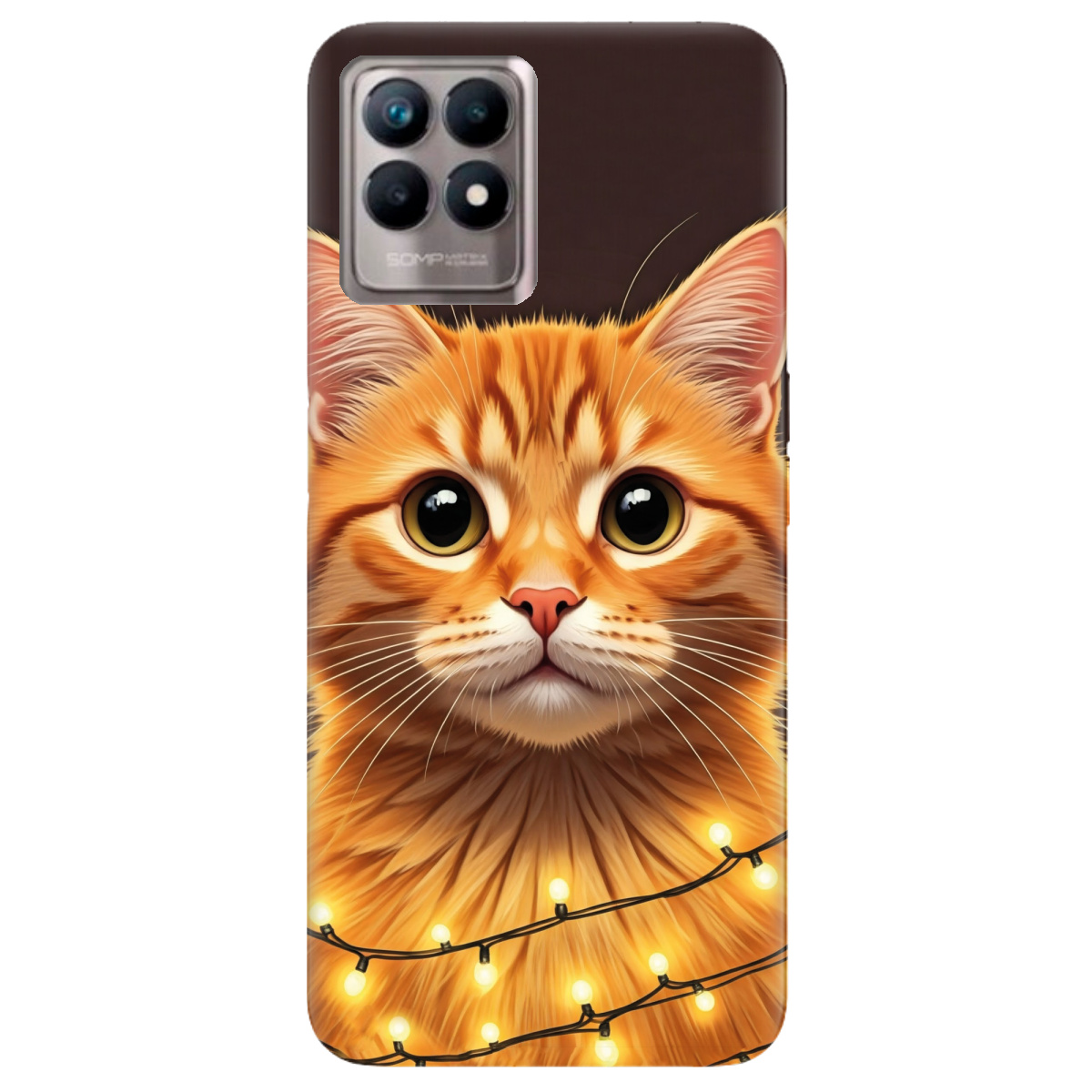 Чохол для Realme 8i Festive Kitty - фото 1 - Чохли для телефонів