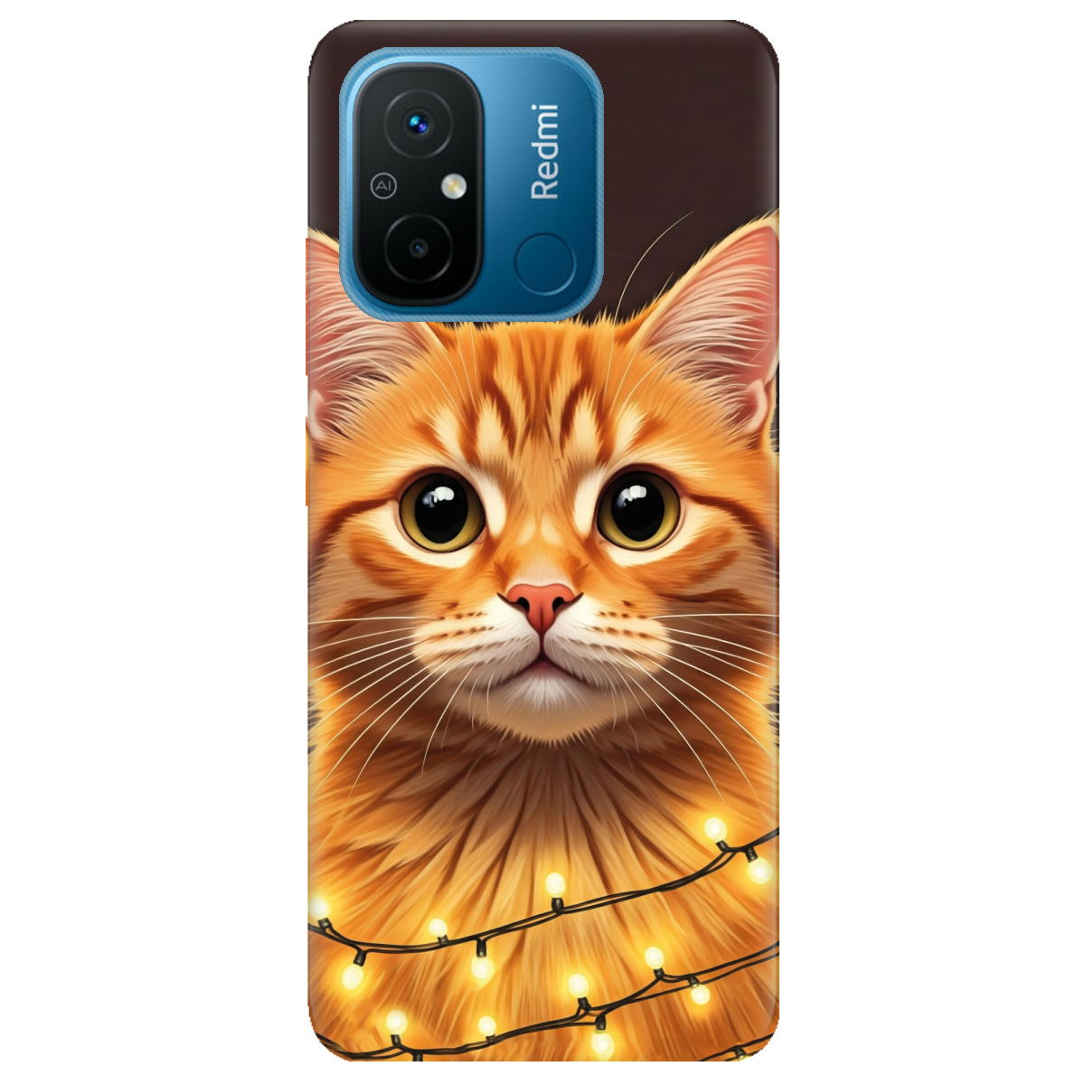 Чохол для Xiaomi Redmi 12C Festive Kitty - фото 1 - Чохли для телефонів