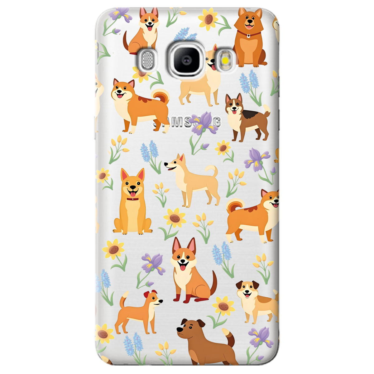 Чехол для Samsung Galaxy J5 2016 Blooming Puppies - фото 1 Чехол для Samsung Galaxy J5 2016 Blooming Puppies - фото 1 - Чехлы для телефонов