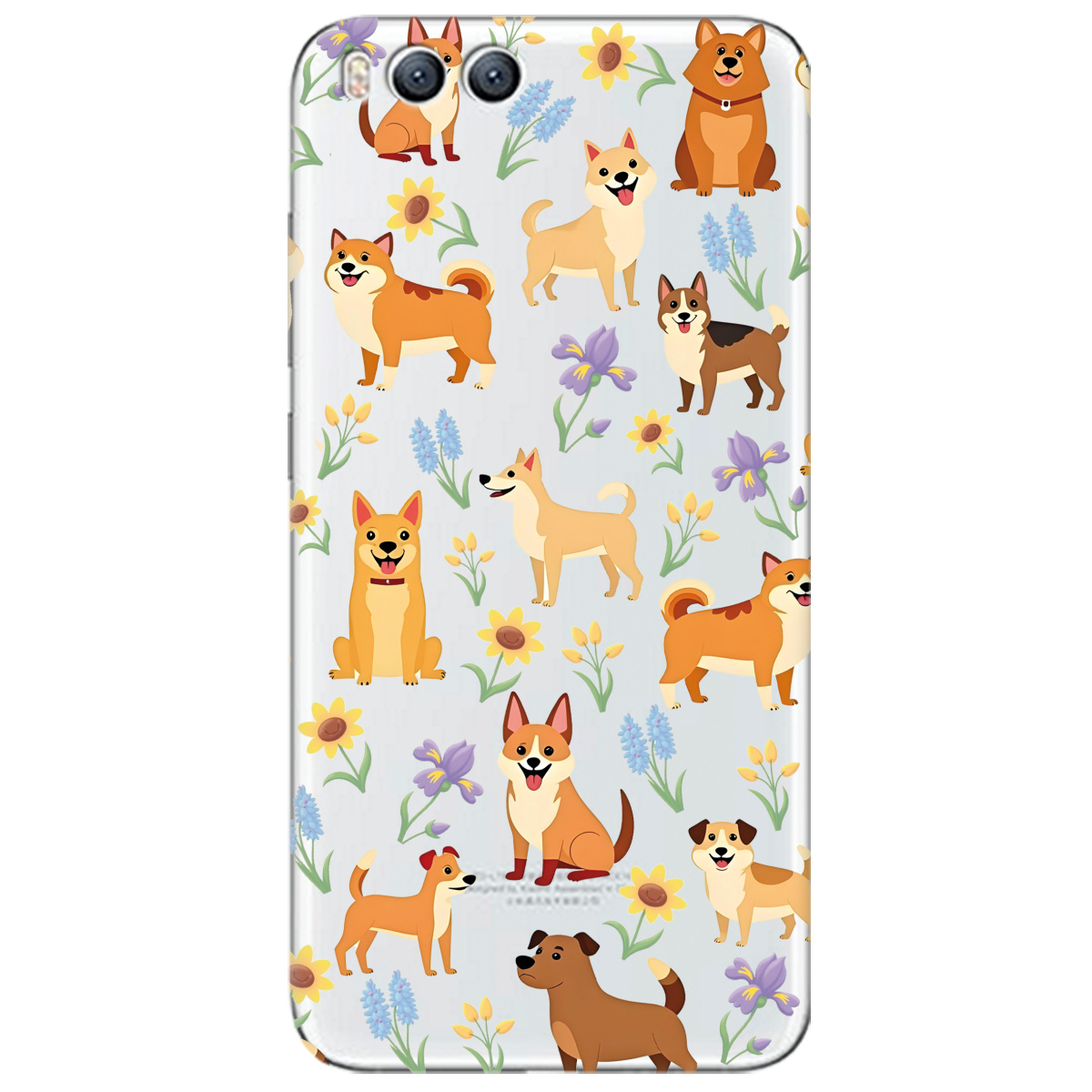 Чохол для Xiaomi Mi 6 Blooming Puppies - фото 1 - Чохли для телефонів
