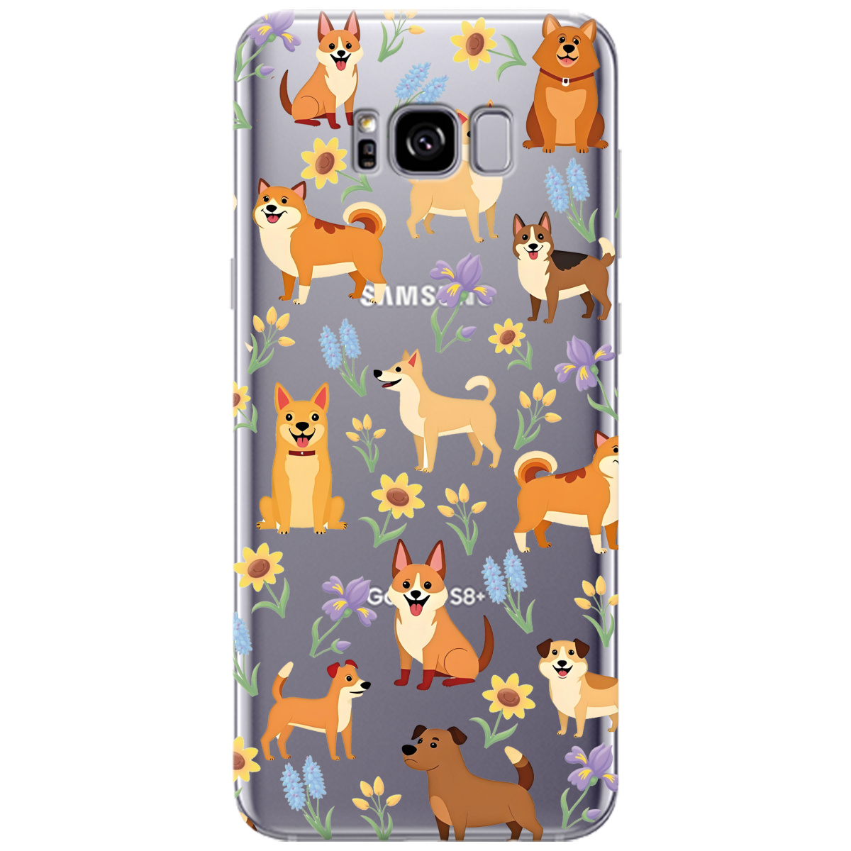 Чехол для Samsung Galaxy S8 Plus Blooming Puppies - фото 1 - Чехлы для телефонов
