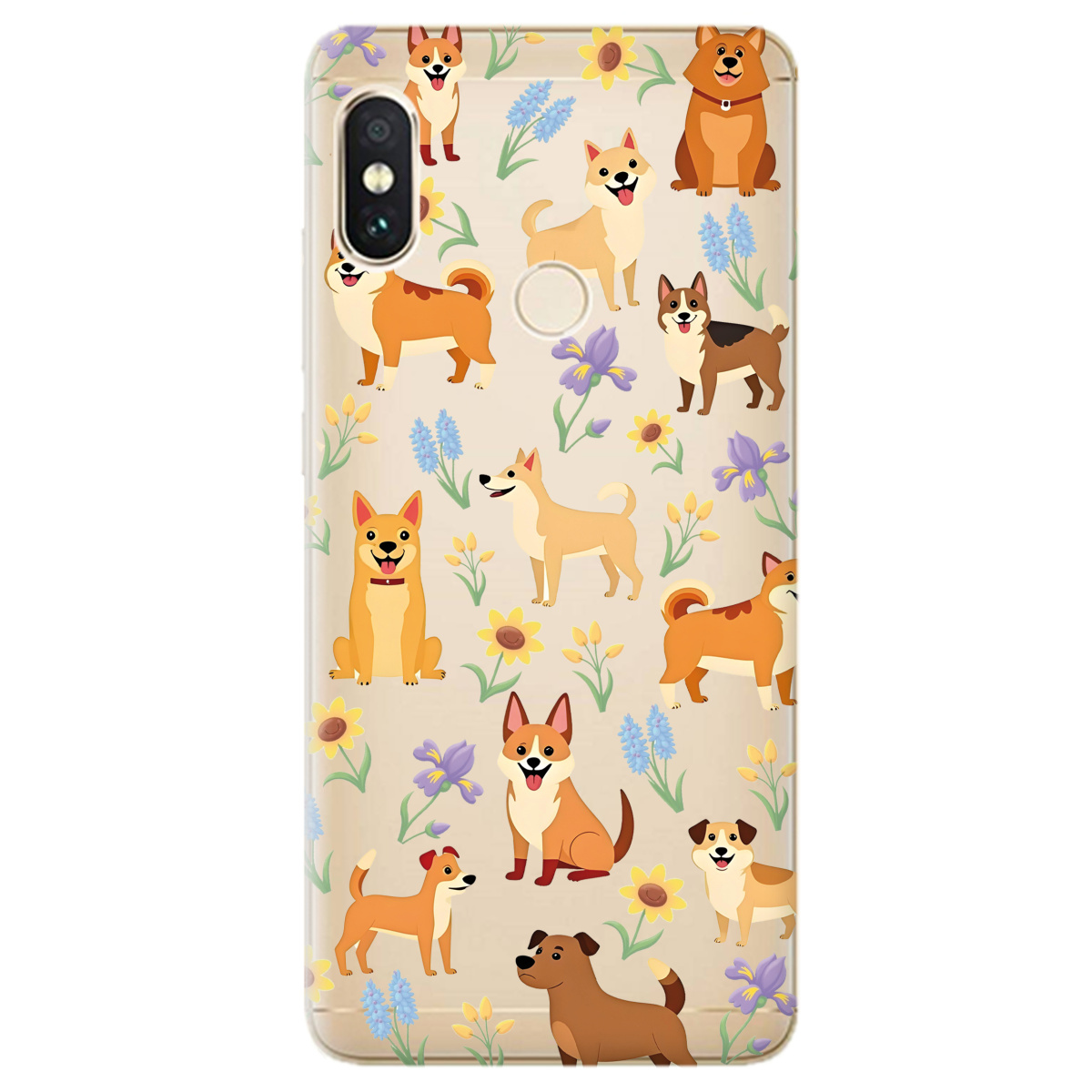 Чохол для Xiaomi Redmi Note 5 Blooming Puppies - фото 1 - Чохли для телефонів
