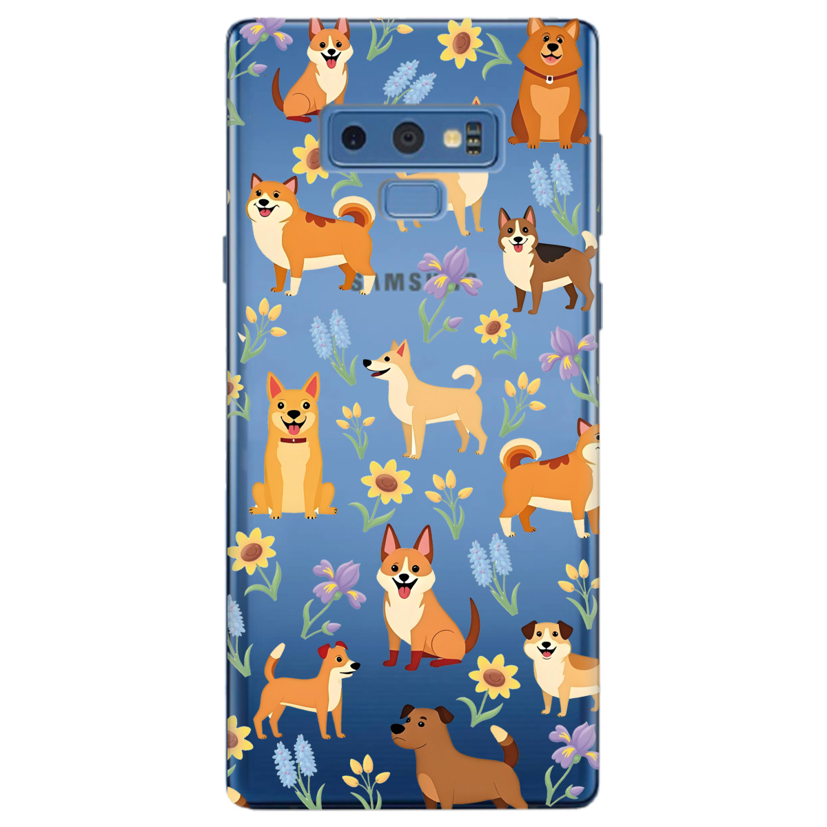 Чехол для Samsung Galaxy Note 9 Blooming Puppies - фото 1 Чехол для Samsung Galaxy Note 9 Blooming Puppies - фото 1 - Чехлы для телефонов