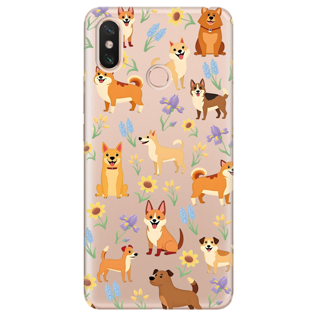 Чехол для Xiaomi Mi Max 3 Blooming Puppies - фото 1 - Чехлы для телефонов