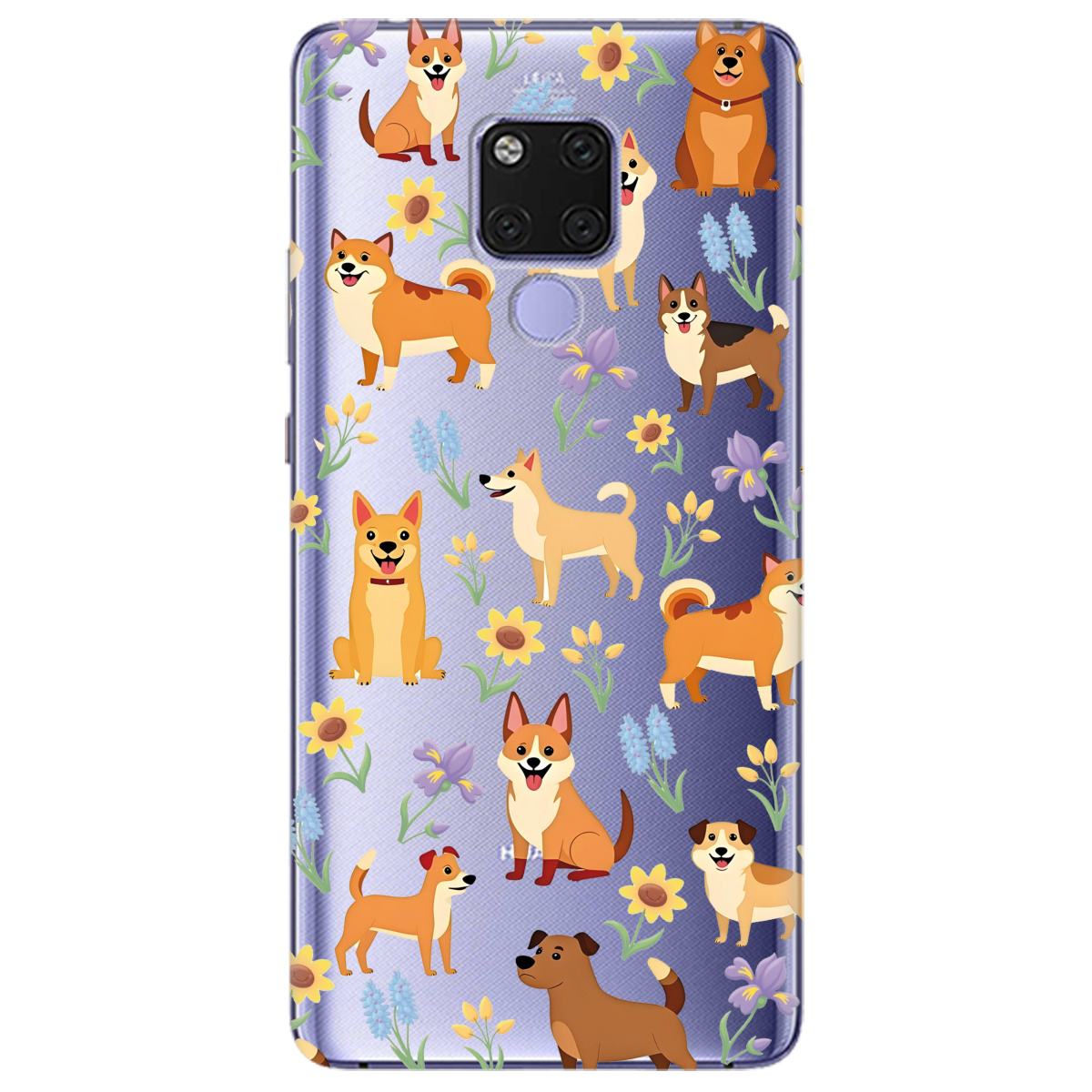 Чохол для Huawei Mate 20 Blooming Puppies - фото 1 - Чохли для телефонів