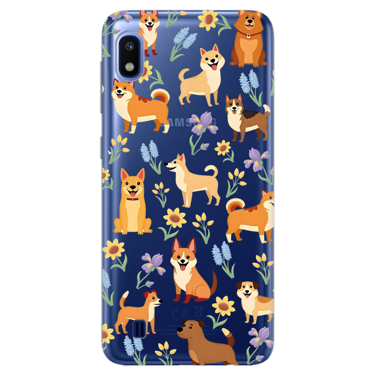 Чехол для Samsung Galaxy A10 Blooming Puppies - фото 1 - Чехлы для телефонов