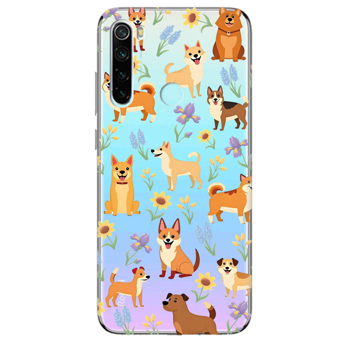 Чехол для Xiaomi Redmi Note 8T Blooming Puppies - фото 1 - Чехлы для телефонов