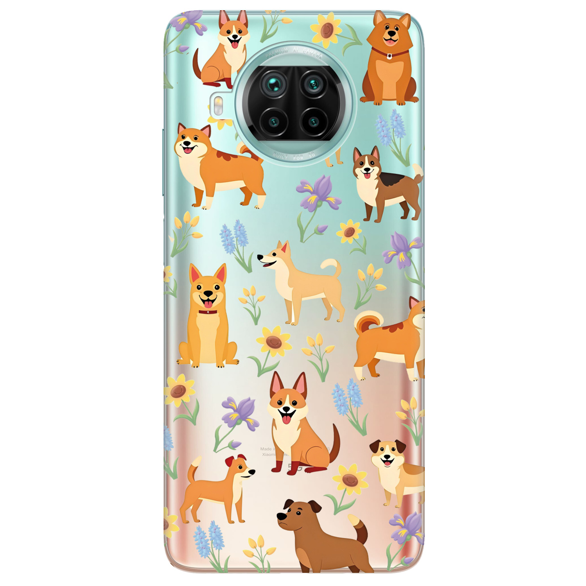 Чохол для Xiaomi Mi 10T Lite Blooming Puppies - фото 1 Чохол для Xiaomi Mi 10T Lite Blooming Puppies - фото 1 - Чохли для телефонів