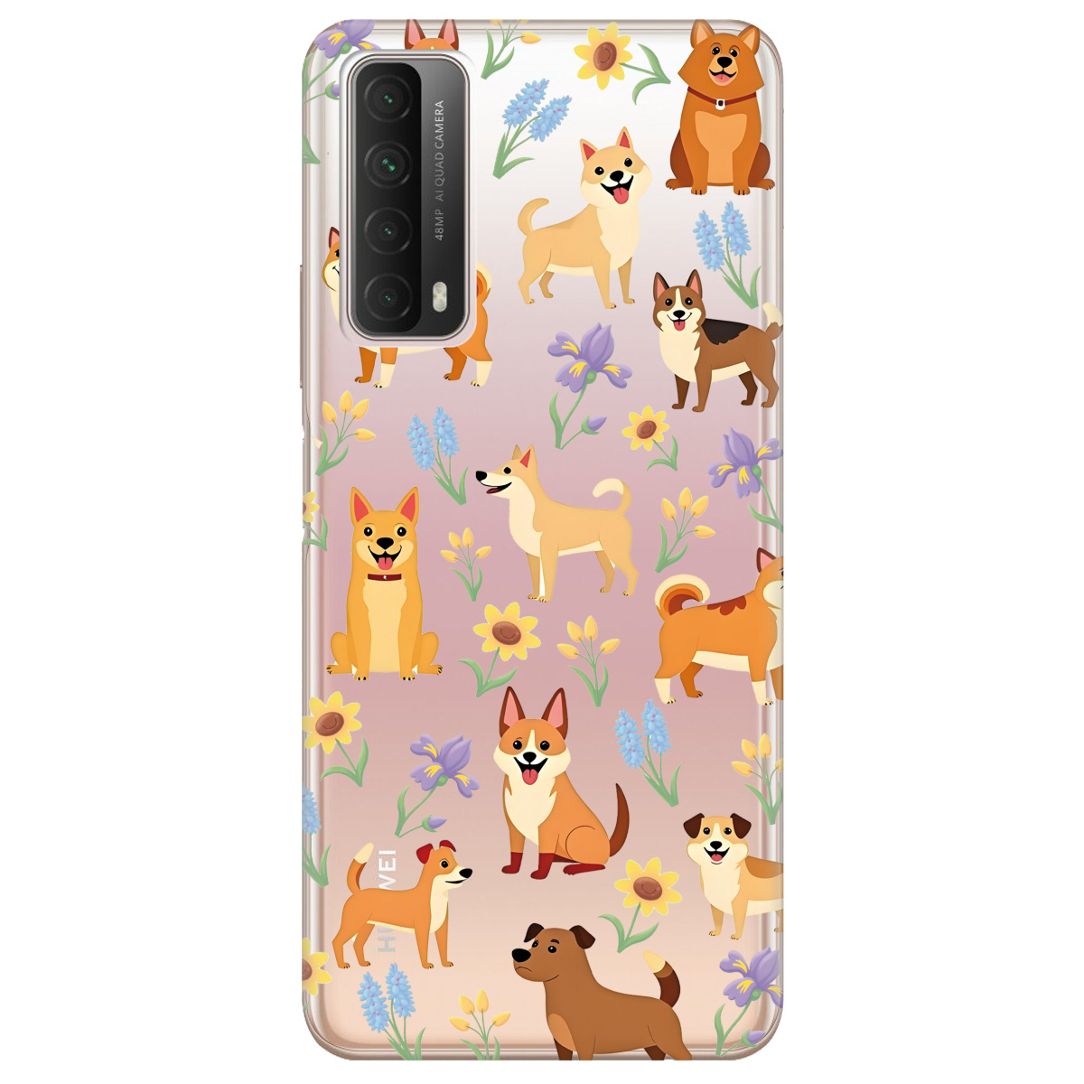 Чохол для Huawei P Smart 2021 Blooming Puppies - фото 1 - Чохли для телефонів