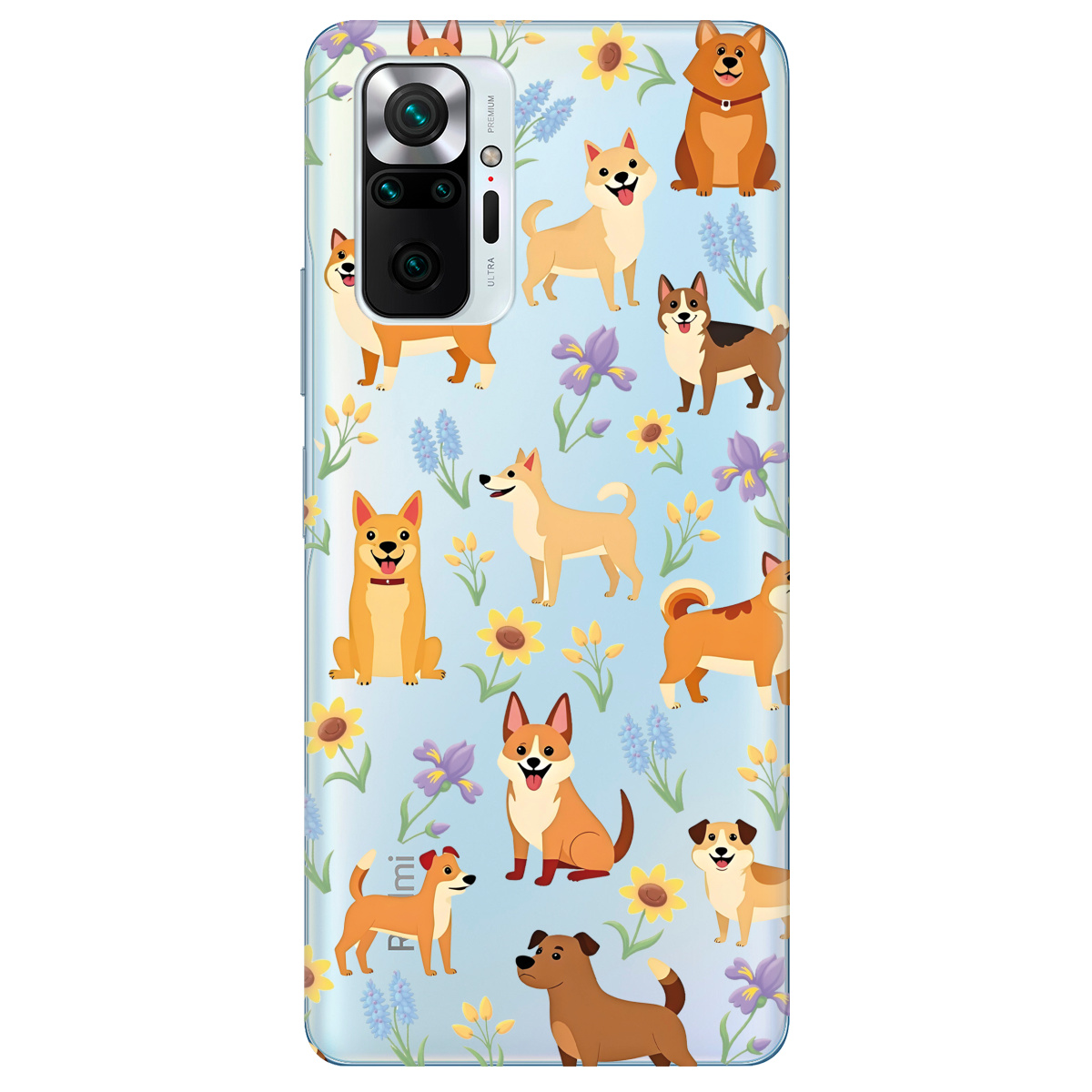 Чехол для Xiaomi Redmi Note 10 Pro Blooming Puppies - фото 1 - Чехлы для телефонов