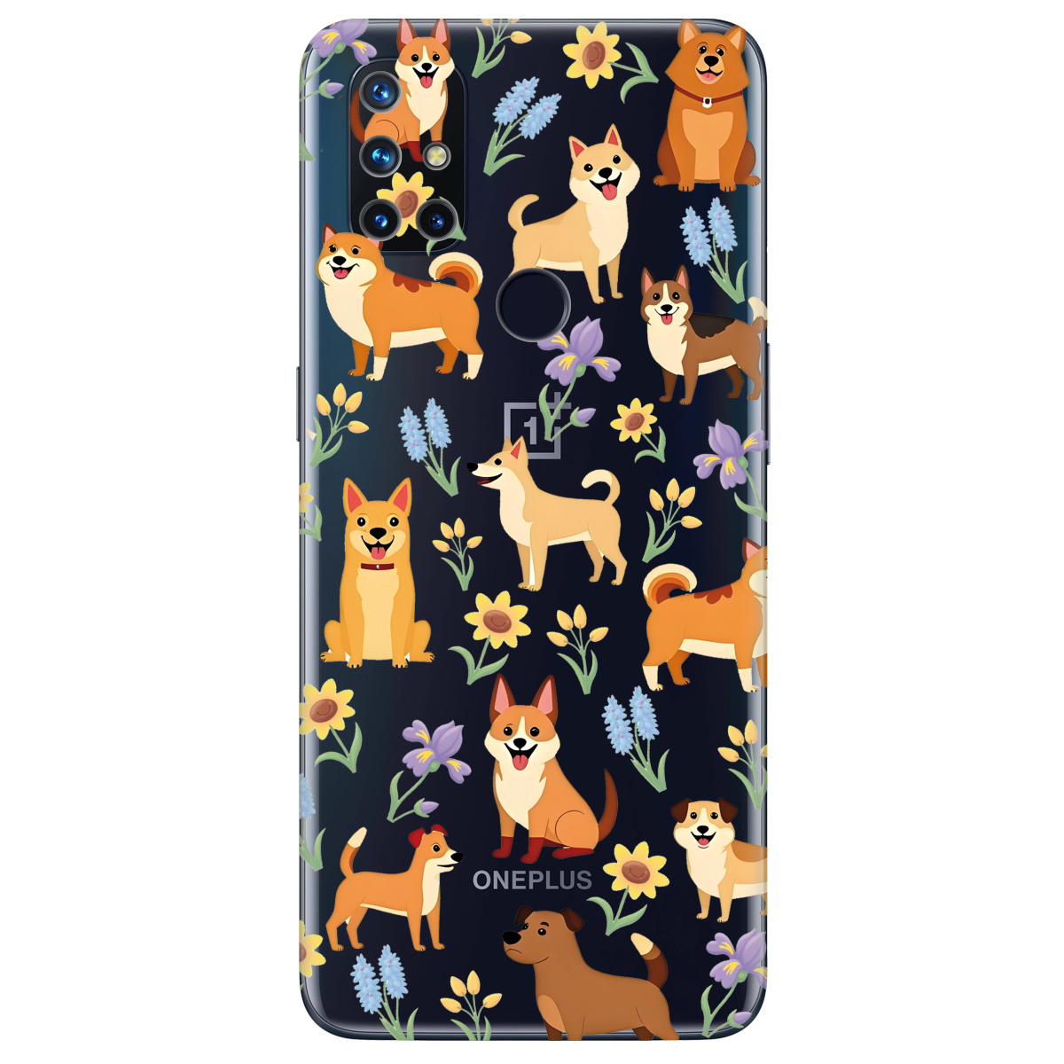 Чохол для OnePlus Nord N10 5G Blooming Puppies - фото 1 - Чохли для телефонів