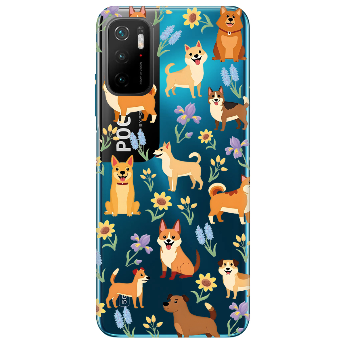 Чохол для Xiaomi Redmi Note 10 5G Blooming Puppies - фото 1 - Чохли для телефонів