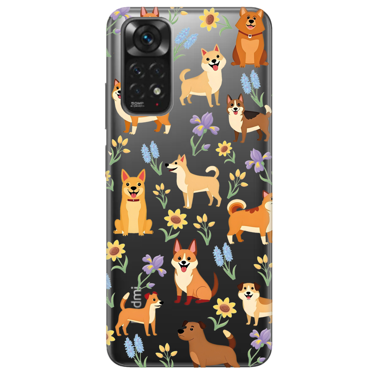 Чехол для Xiaomi Redmi Note 11 Blooming Puppies - фото 1 - Чехлы для телефонов