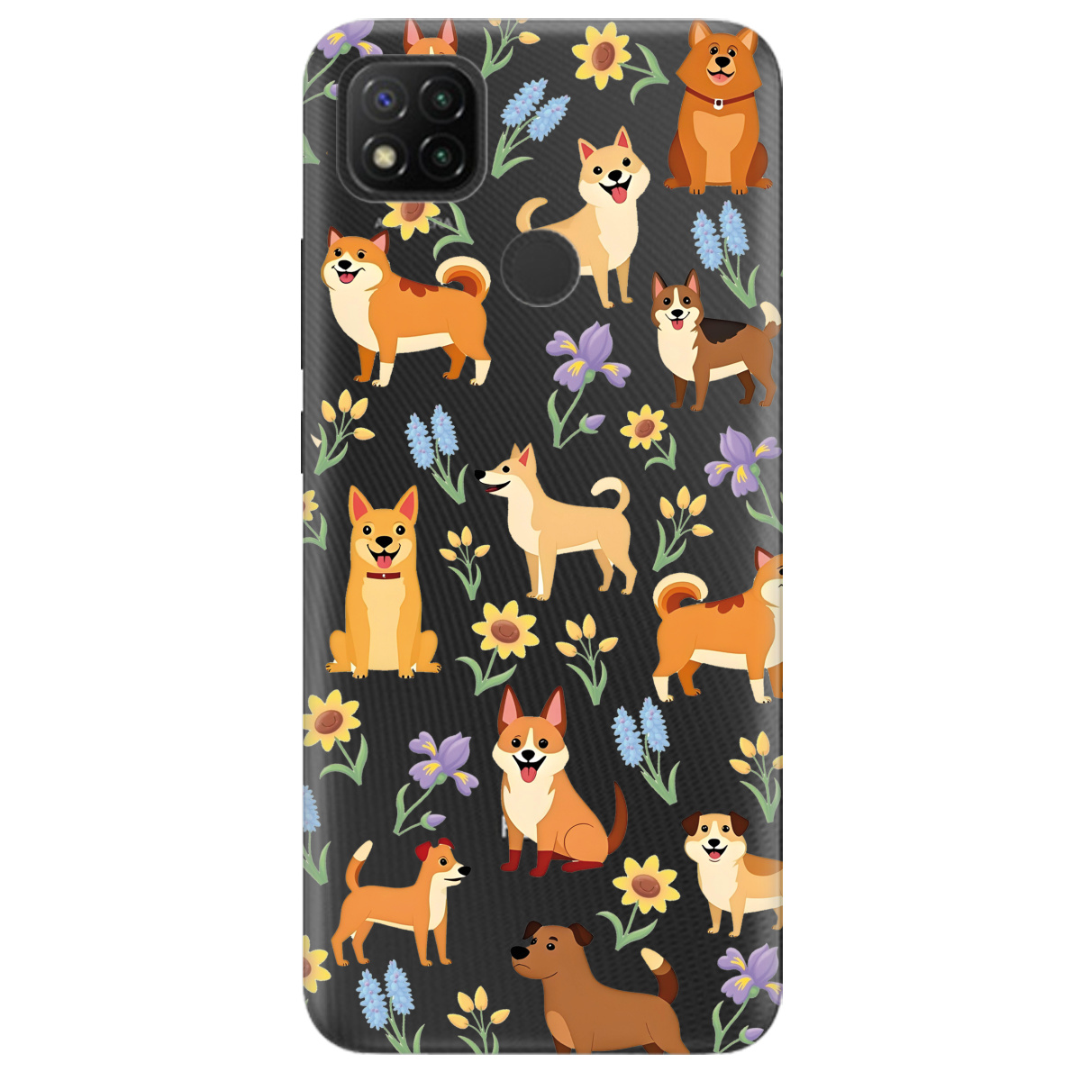 Чохол для Xiaomi Redmi 10A Blooming Puppies - фото 1 - Чохли для телефонів
