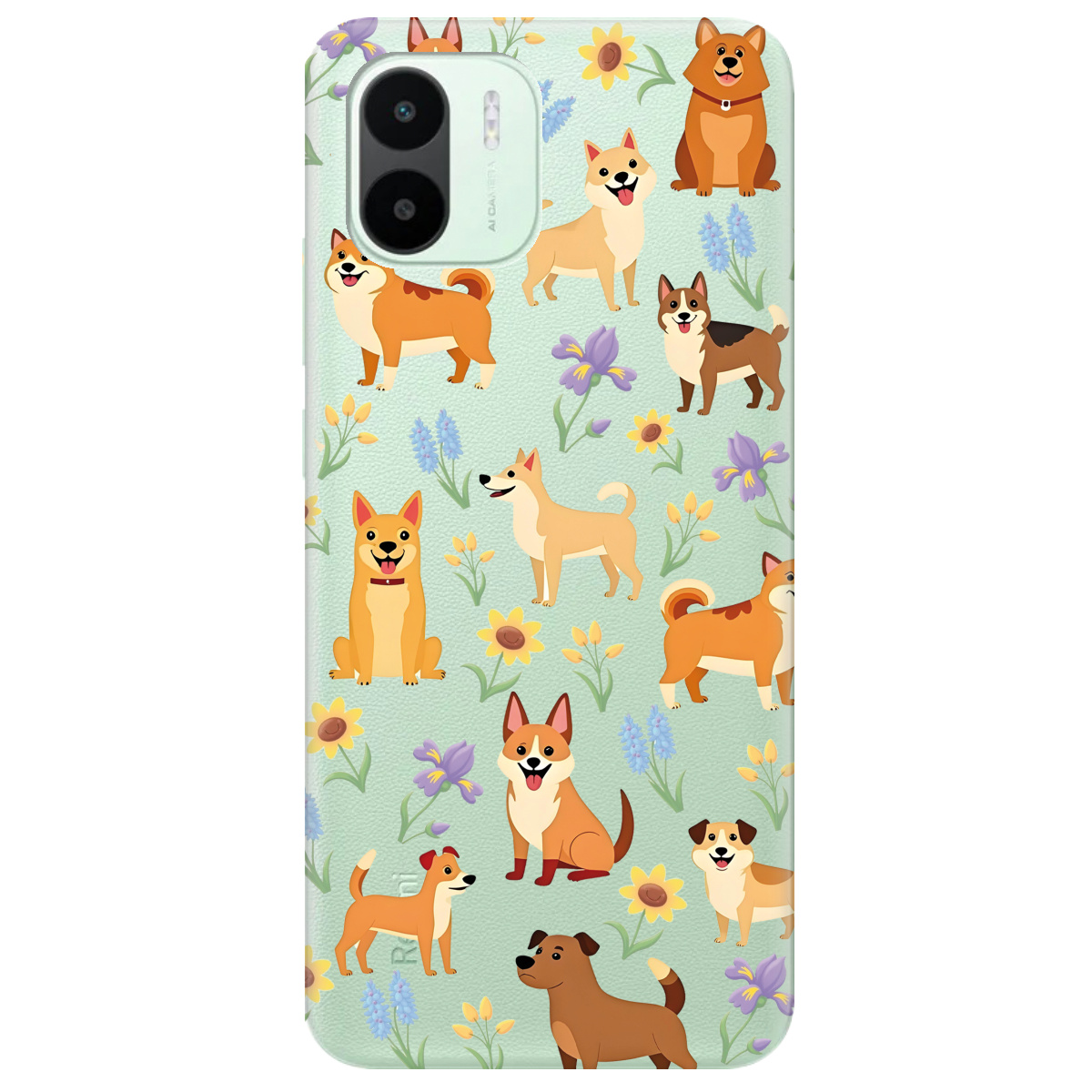 Чохол для Xiaomi Redmi A2 Blooming Puppies - фото 1 - Чохли для телефонів