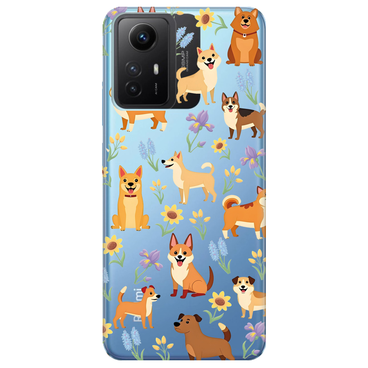 Чохол для Xiaomi Redmi Note 12s Blooming Puppies - фото 1 - Чохли для телефонів
