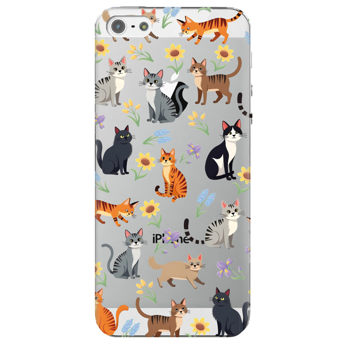 Чохол для Apple iPhone 5/5S Blooming Kittens - фото 1 - Чохли для телефонів
