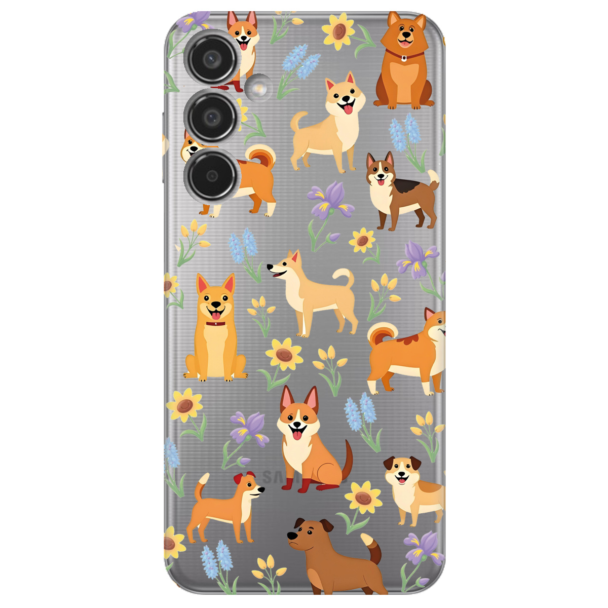 Чохол для Samsung Galaxy M35 5G Blooming Puppies - фото 1 - Чохли для телефонів